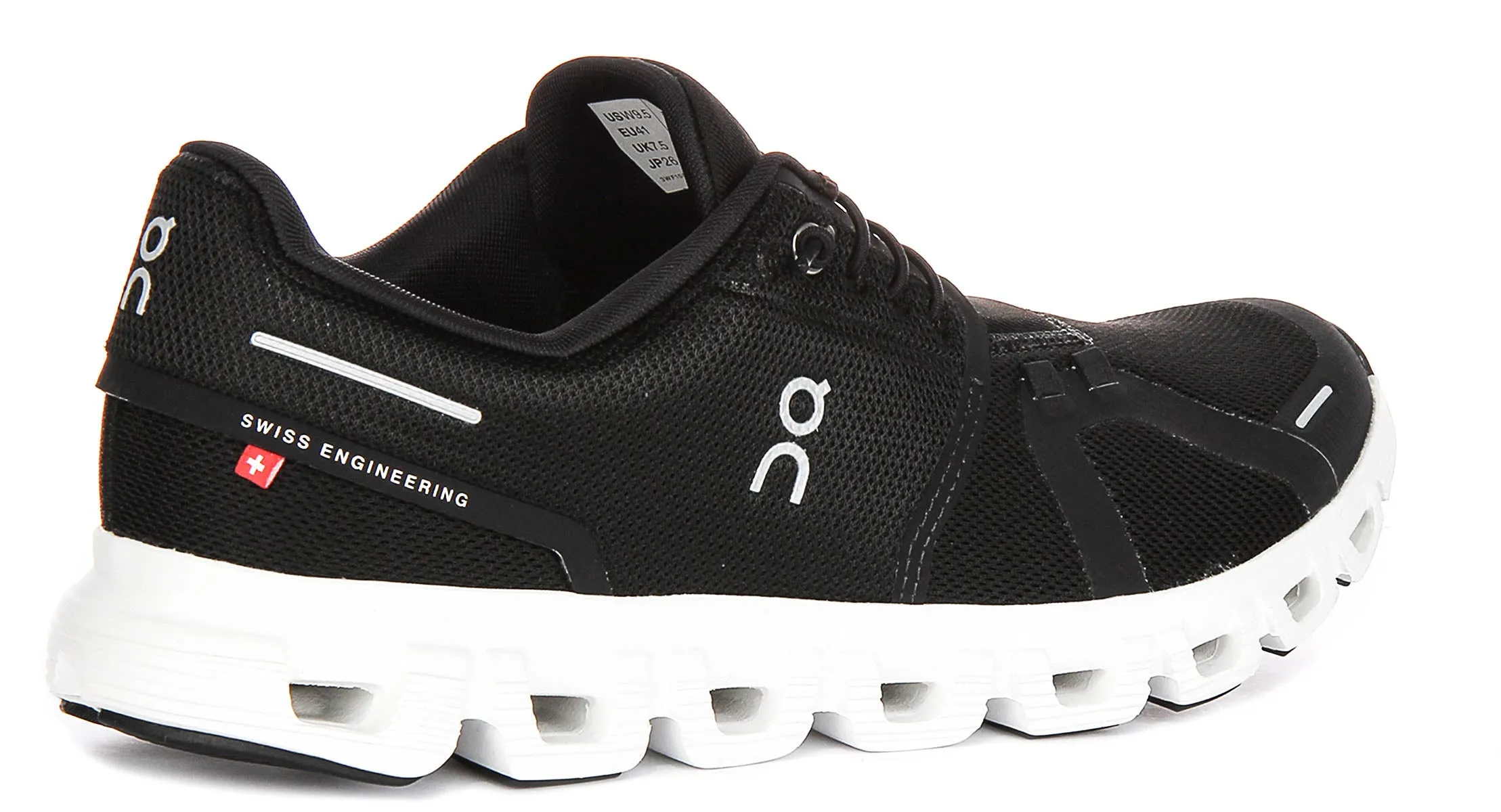 On Running Cloud 6 In Black White For Women Flex Foam