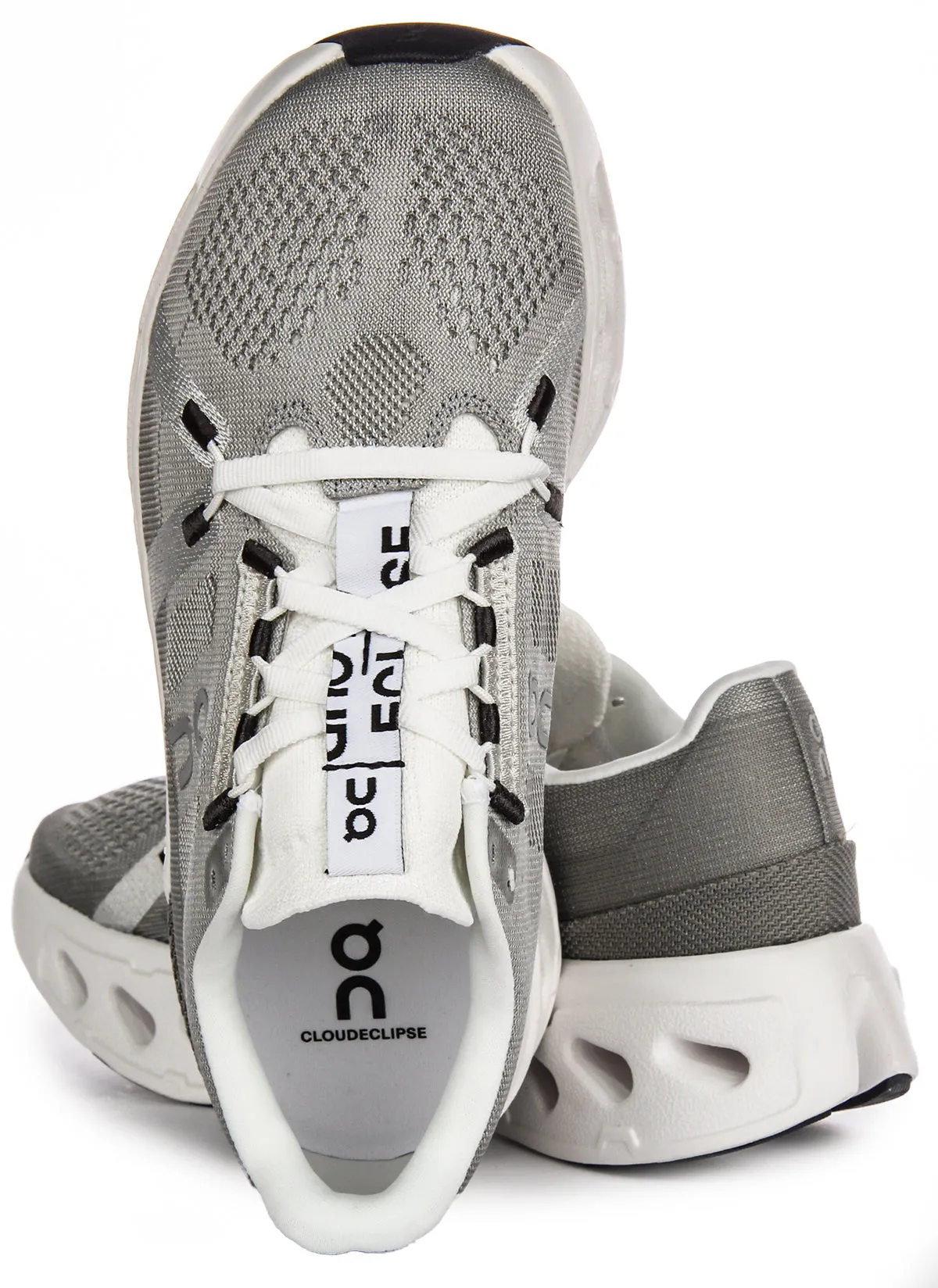 On Running Cloudeclipse In Grey White For Women Impact Safe