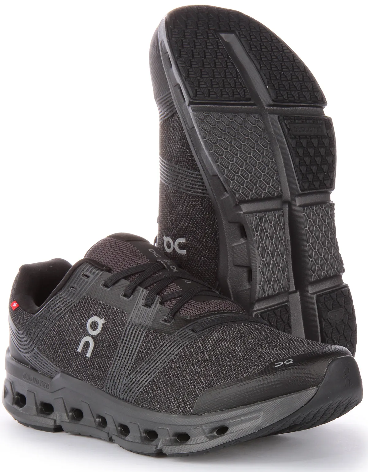 On Running Cloudgo In Black Grey For Women Ultra Tread