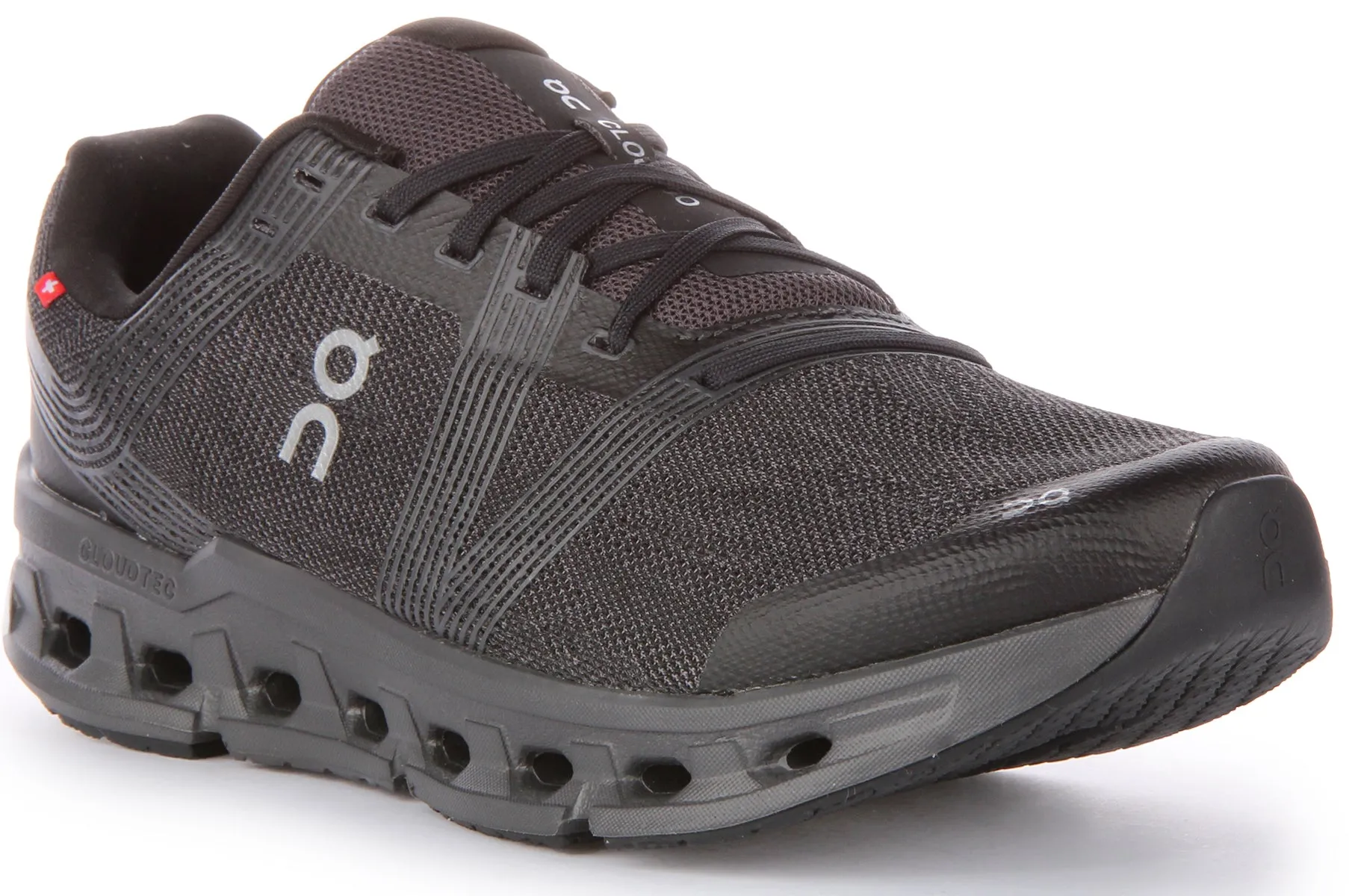 On Running Cloudgo In Black Grey For Women Walk Friendly Clean Finish