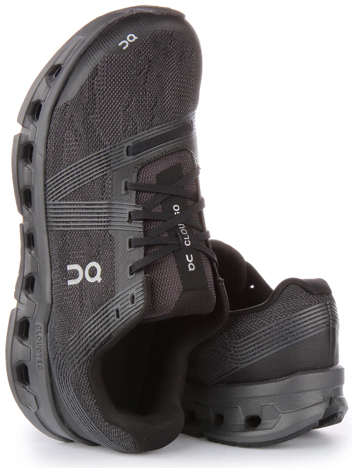 On Running Cloudgo In Black Grey For Women Ultra Tread