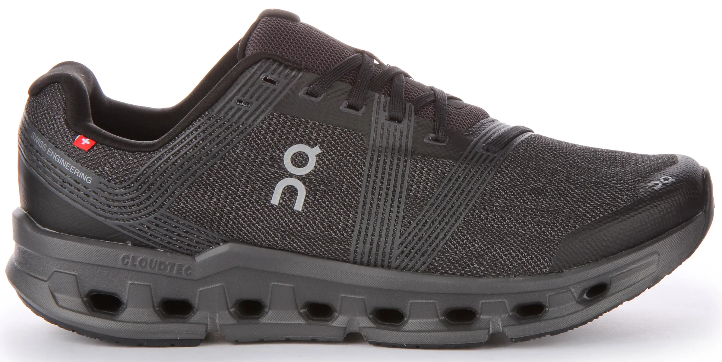 On Running Cloudgo In Black Grey For Women Ultra Tread