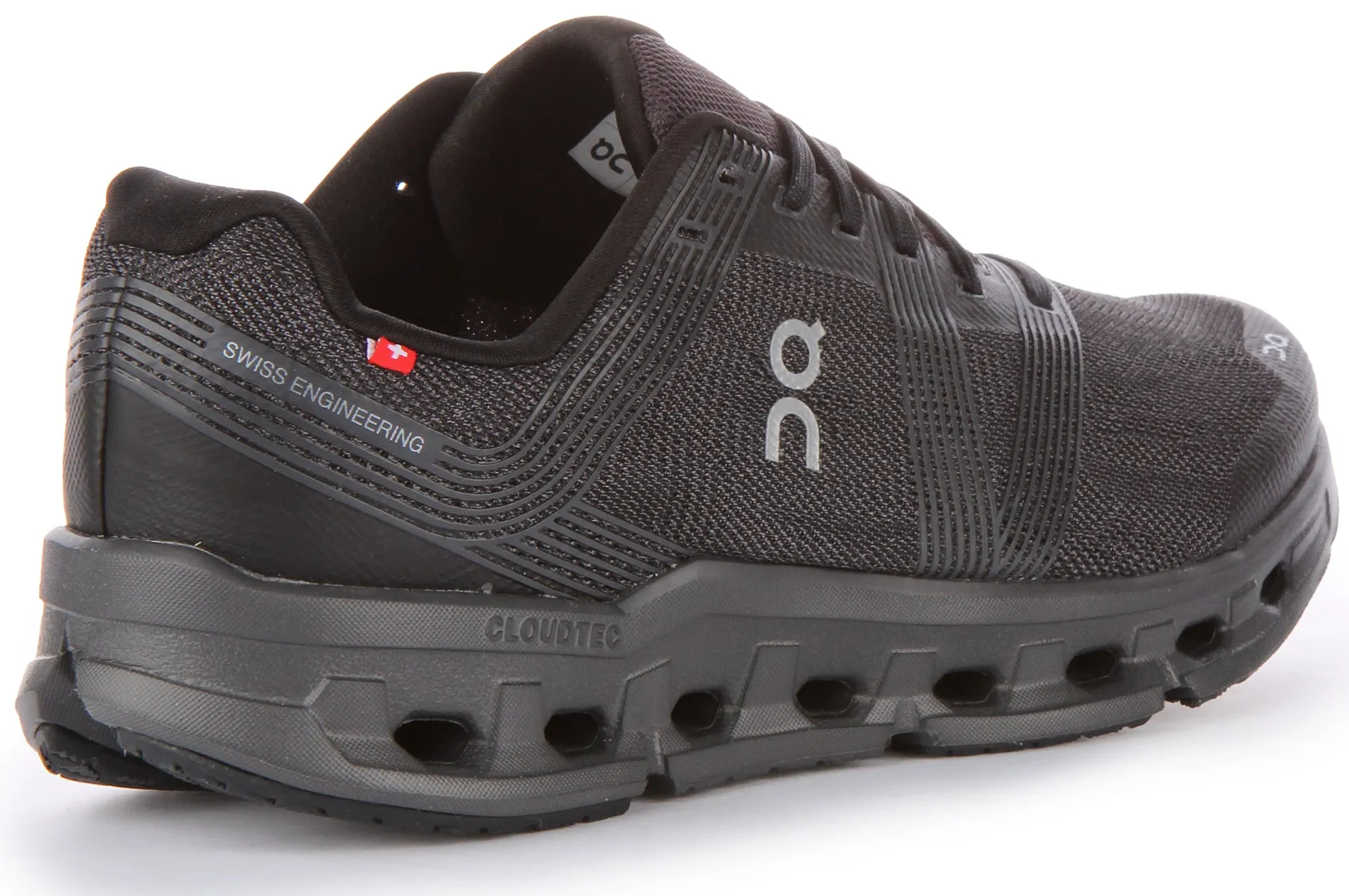 On Running Cloudgo In Black Grey For Women Ultra Tread
