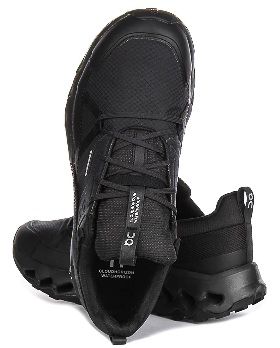 On Running Cloudhorizon Waterproof In Black For Men Track ready