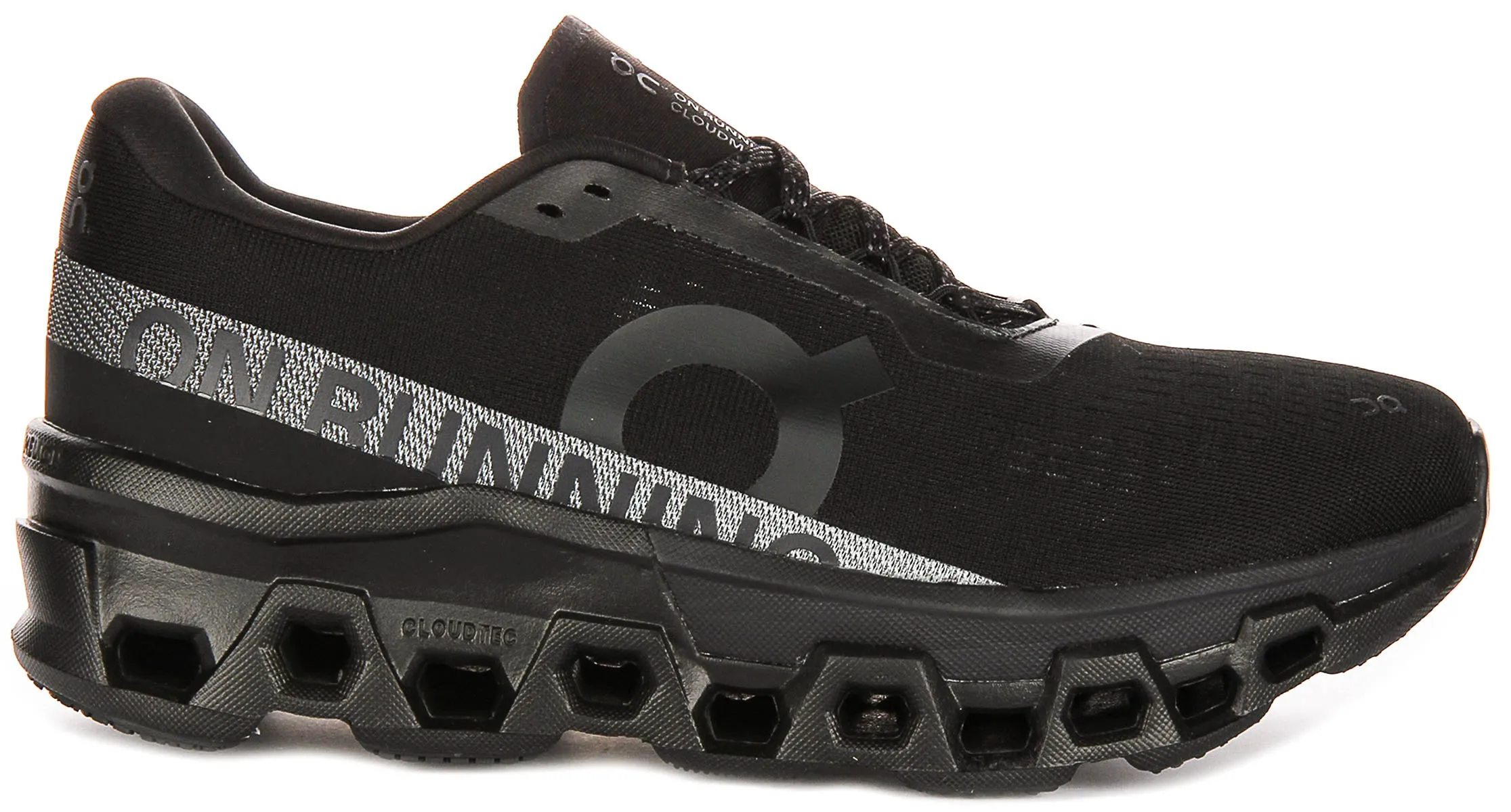 On Running Cloudmonster 2 In Black Grey For Men Terrain Ready