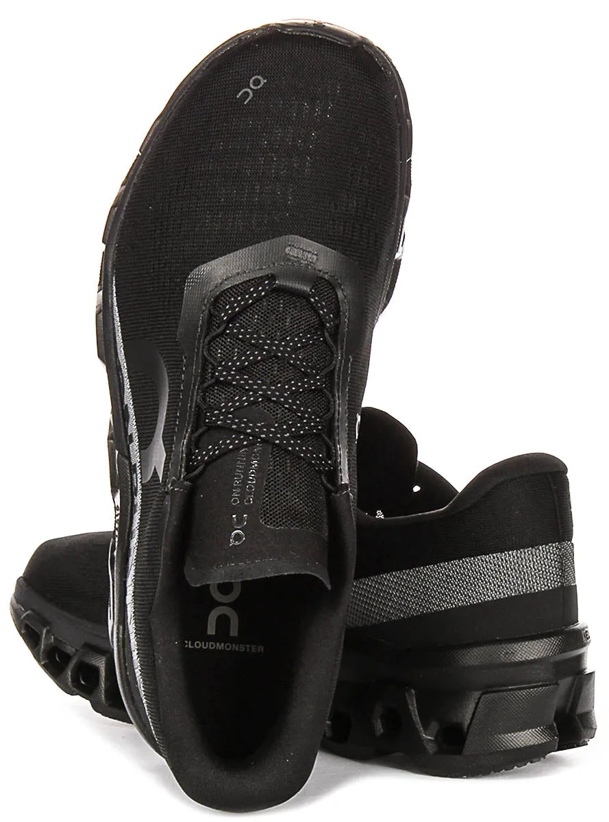 On Running Cloudmonster 2 In Black Grey For Men Terrain Ready