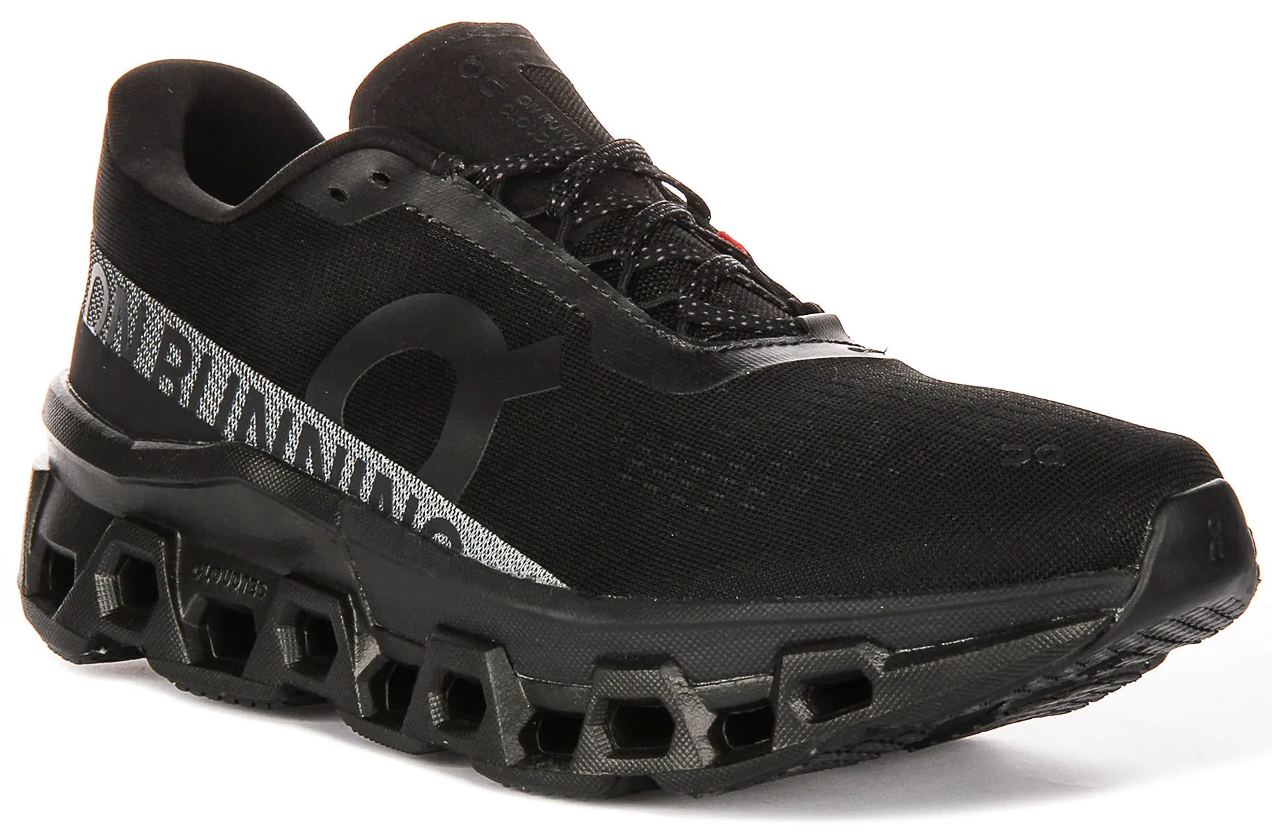 Designed to support versatile workout types Uppers are crafted to reduce irritation and heat buildup On Running Cloudmonster 2 In Black Grey For Men