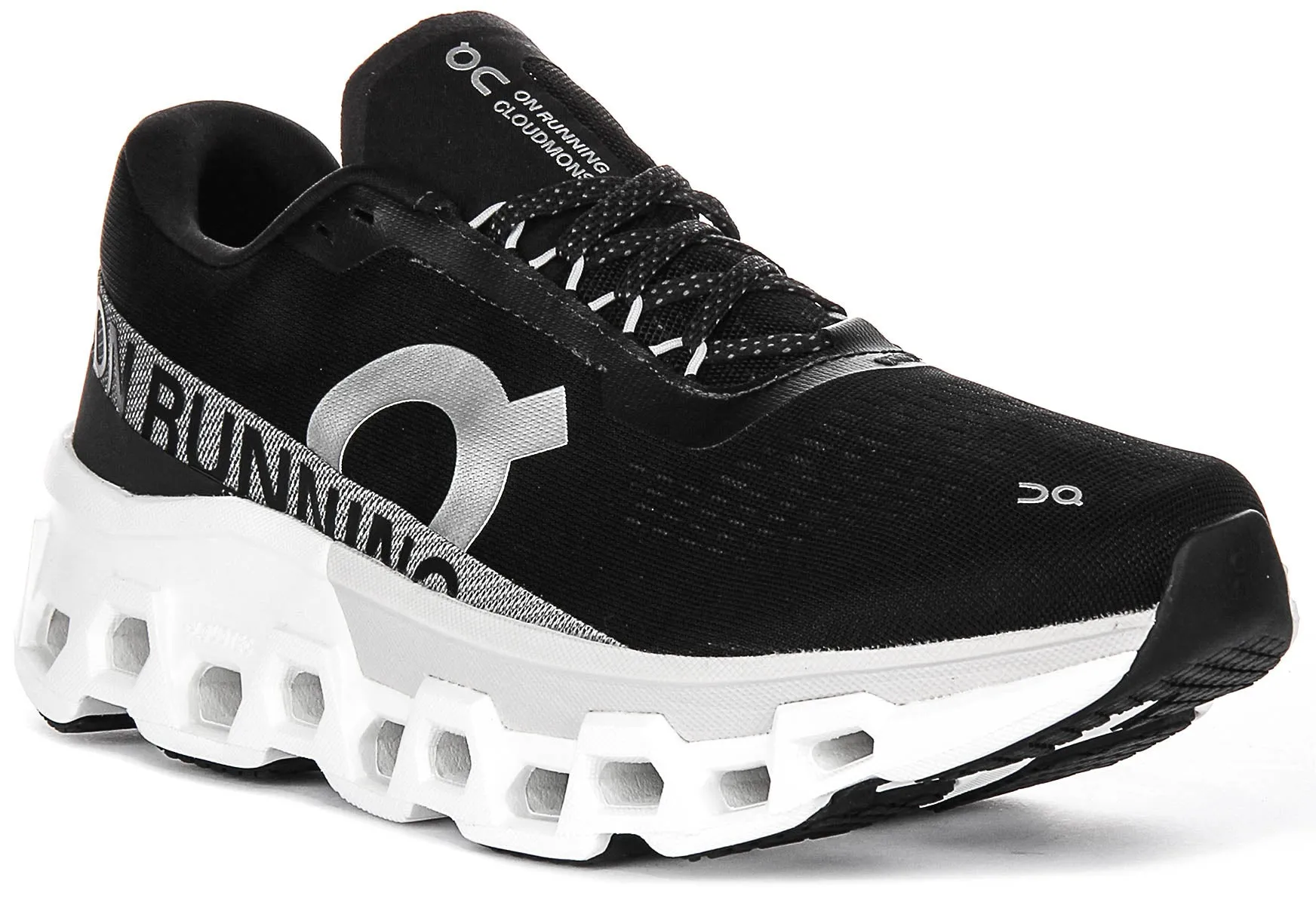 On Running Cloudmonster 2 In Black White For Men Stretch fit