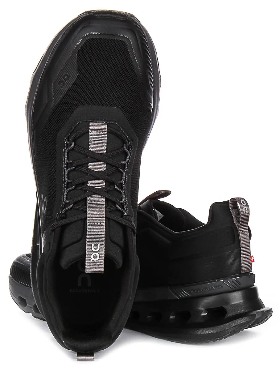 On Running Cloudnova X In Black For Men Cast Outsole