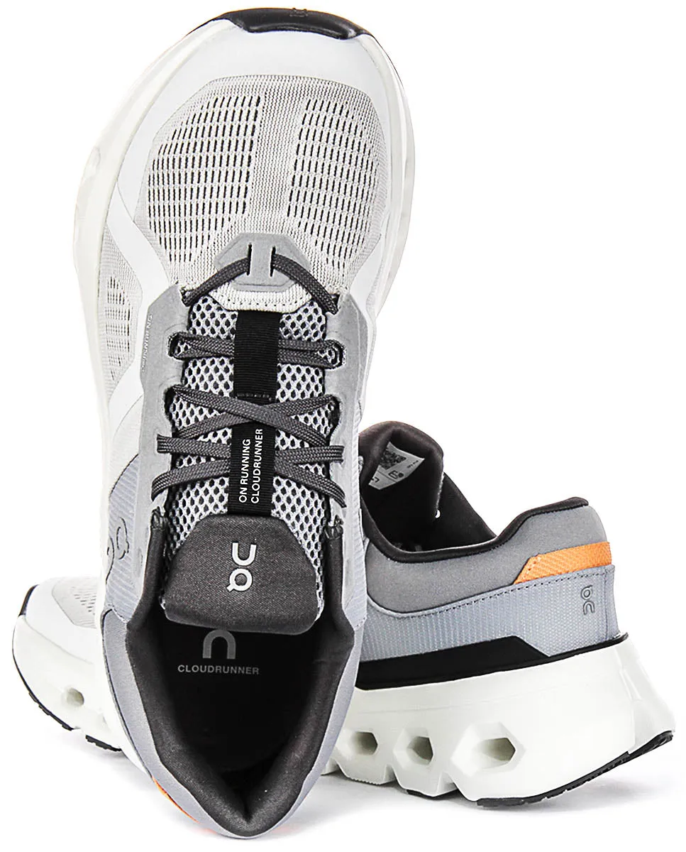 On Running Cloudrunner 2 In Grey For Men Step Flow