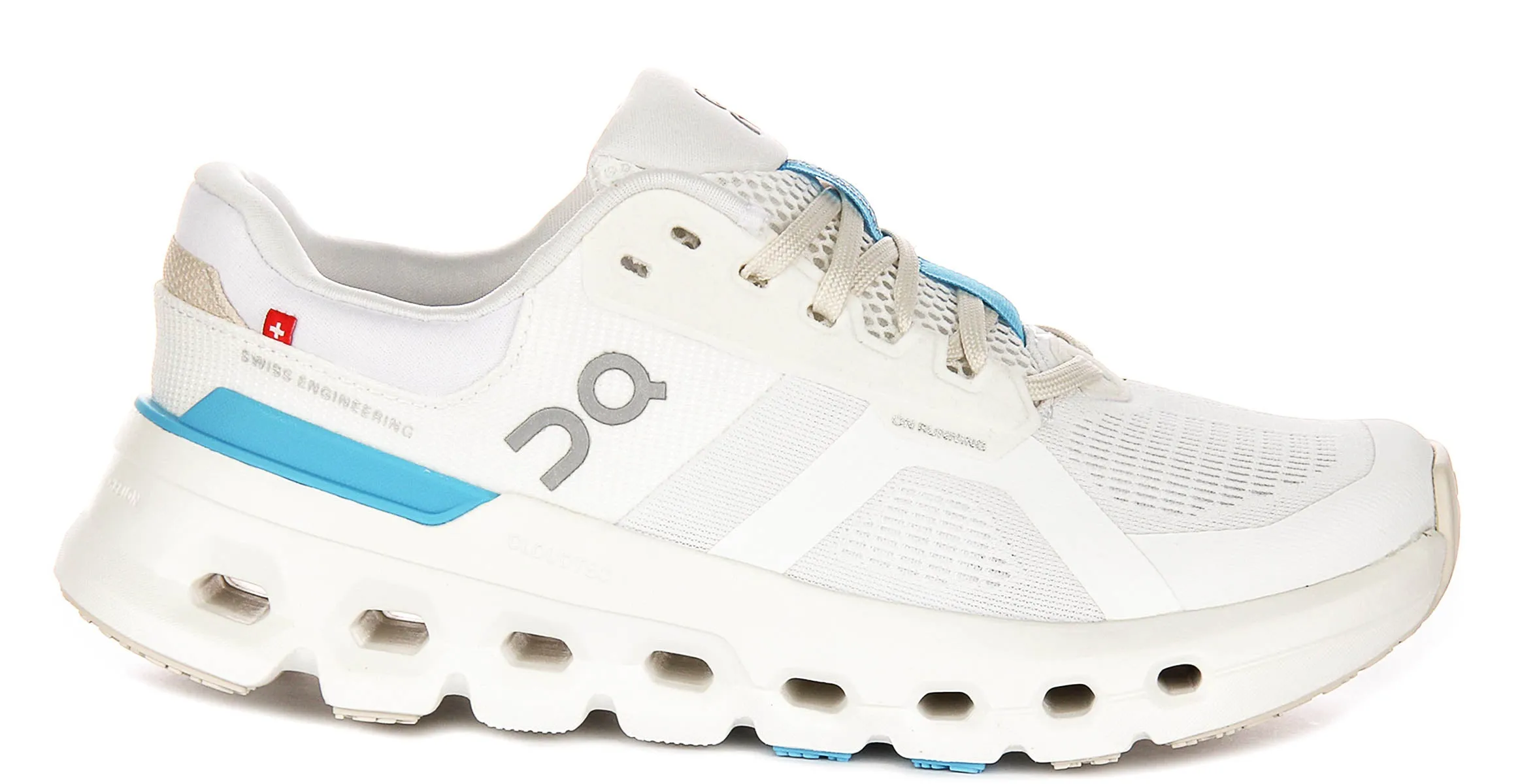 On Running Cloudrunner 2 In White Blue For Women Anti Abrasion