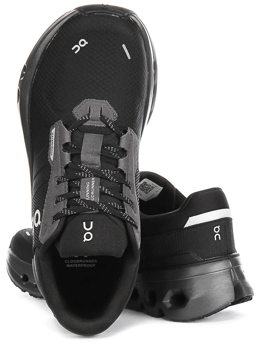 On Running Cloudrunner 2 Waterproof In Black For Men Step Sync