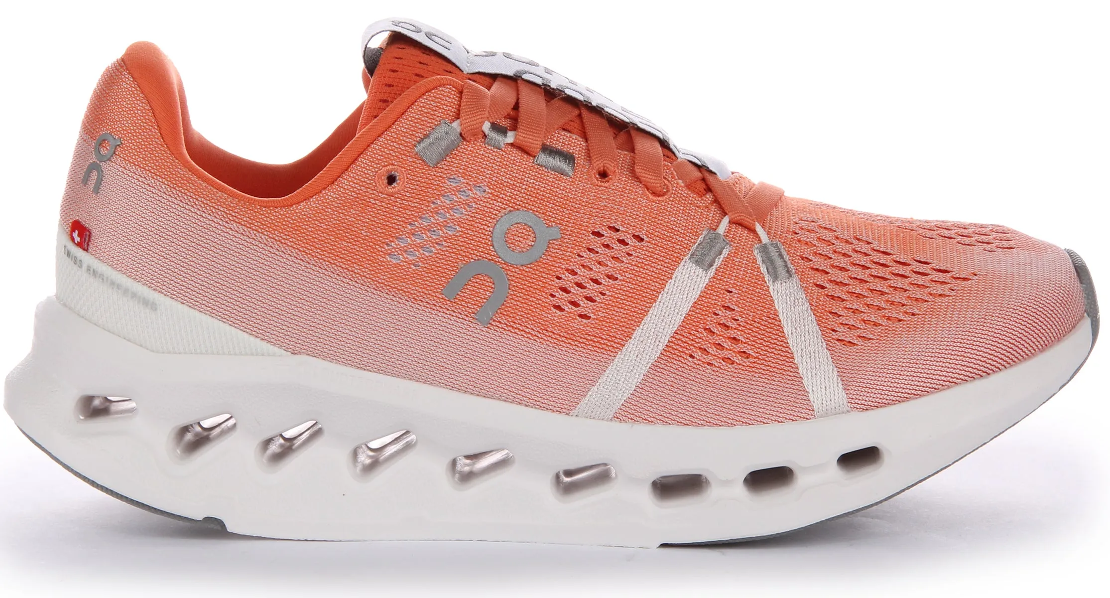 On Running Cloudsurfer In Orange For Women Responsive sole