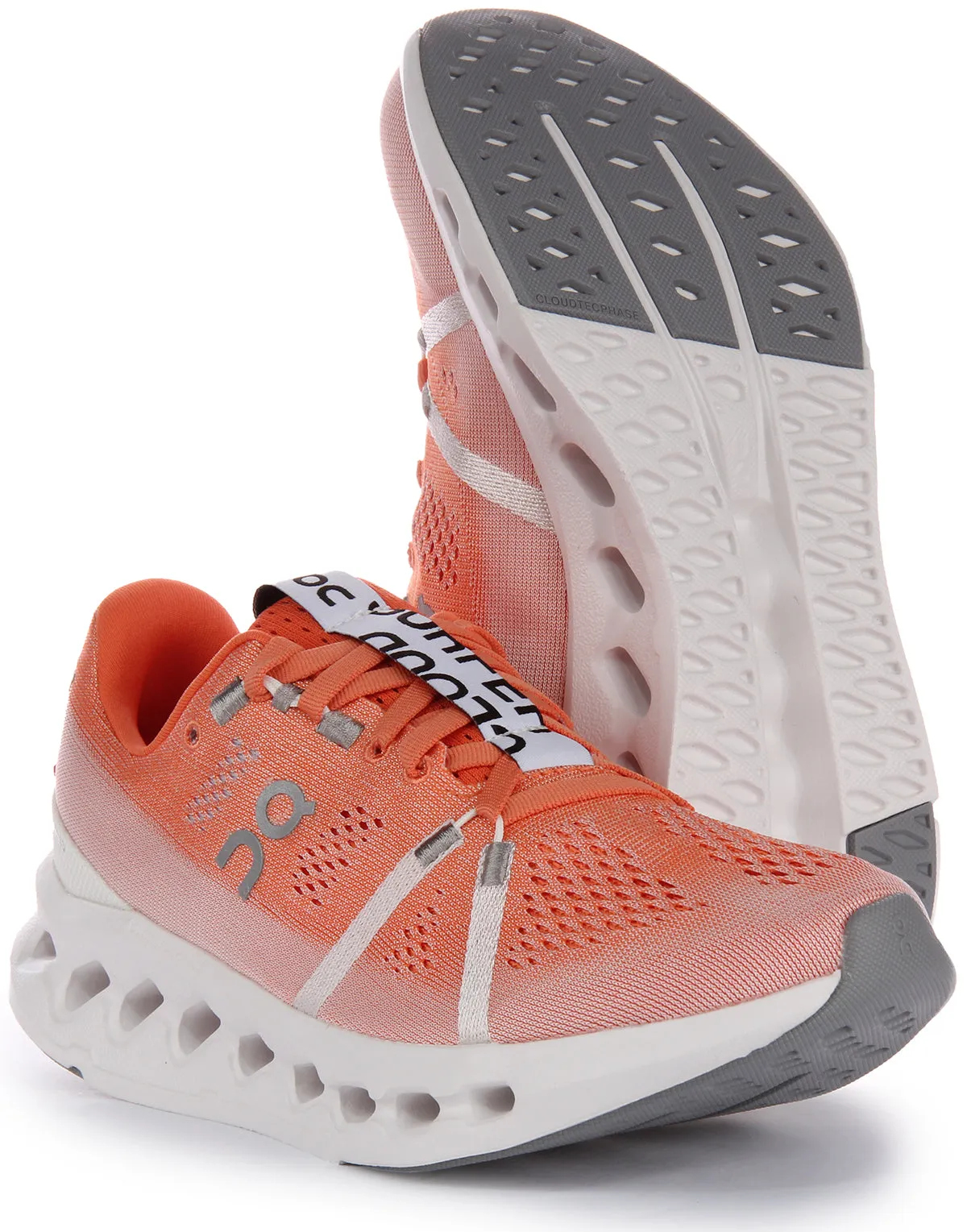 On Running Cloudsurfer In Orange For Women Responsive sole