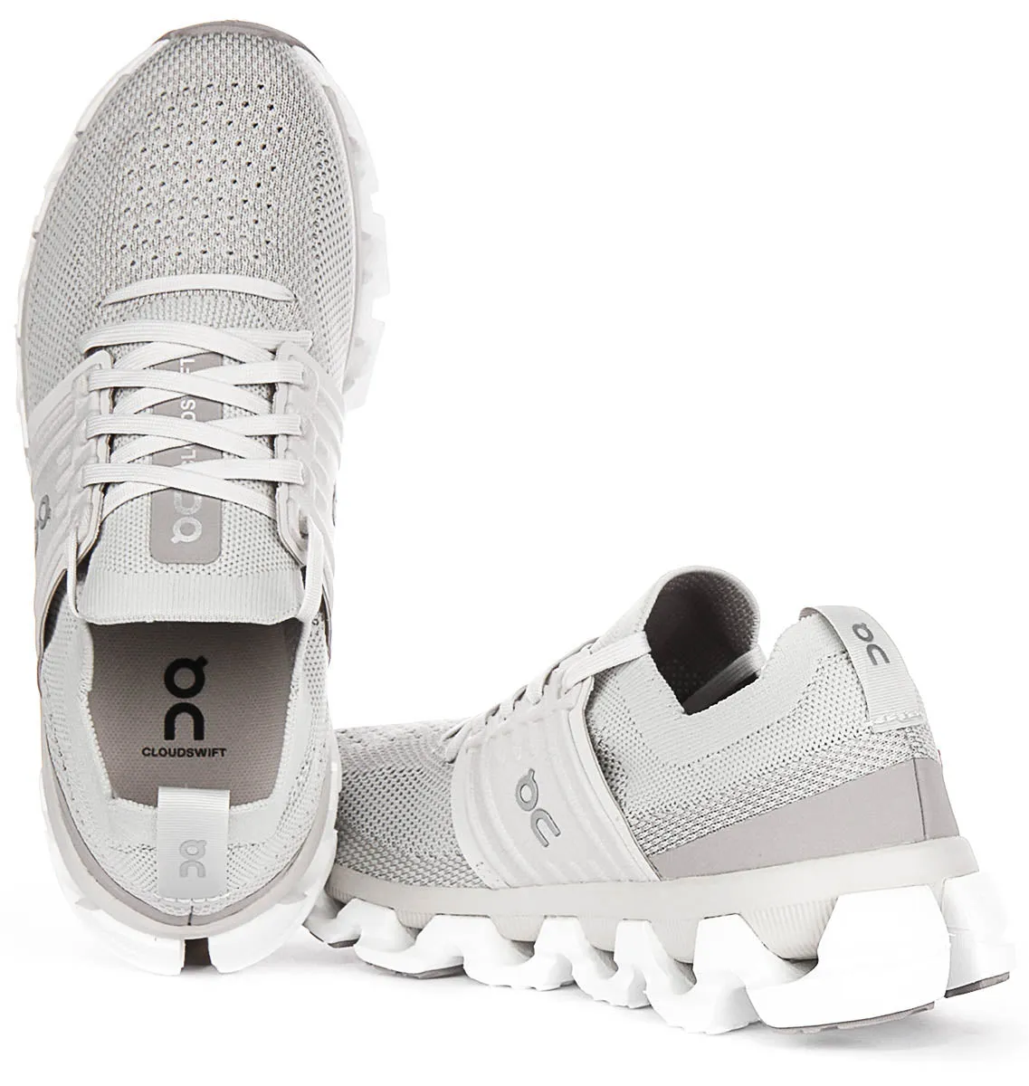 On Running Cloudswift 3 In Pearl White For Women Breath Net