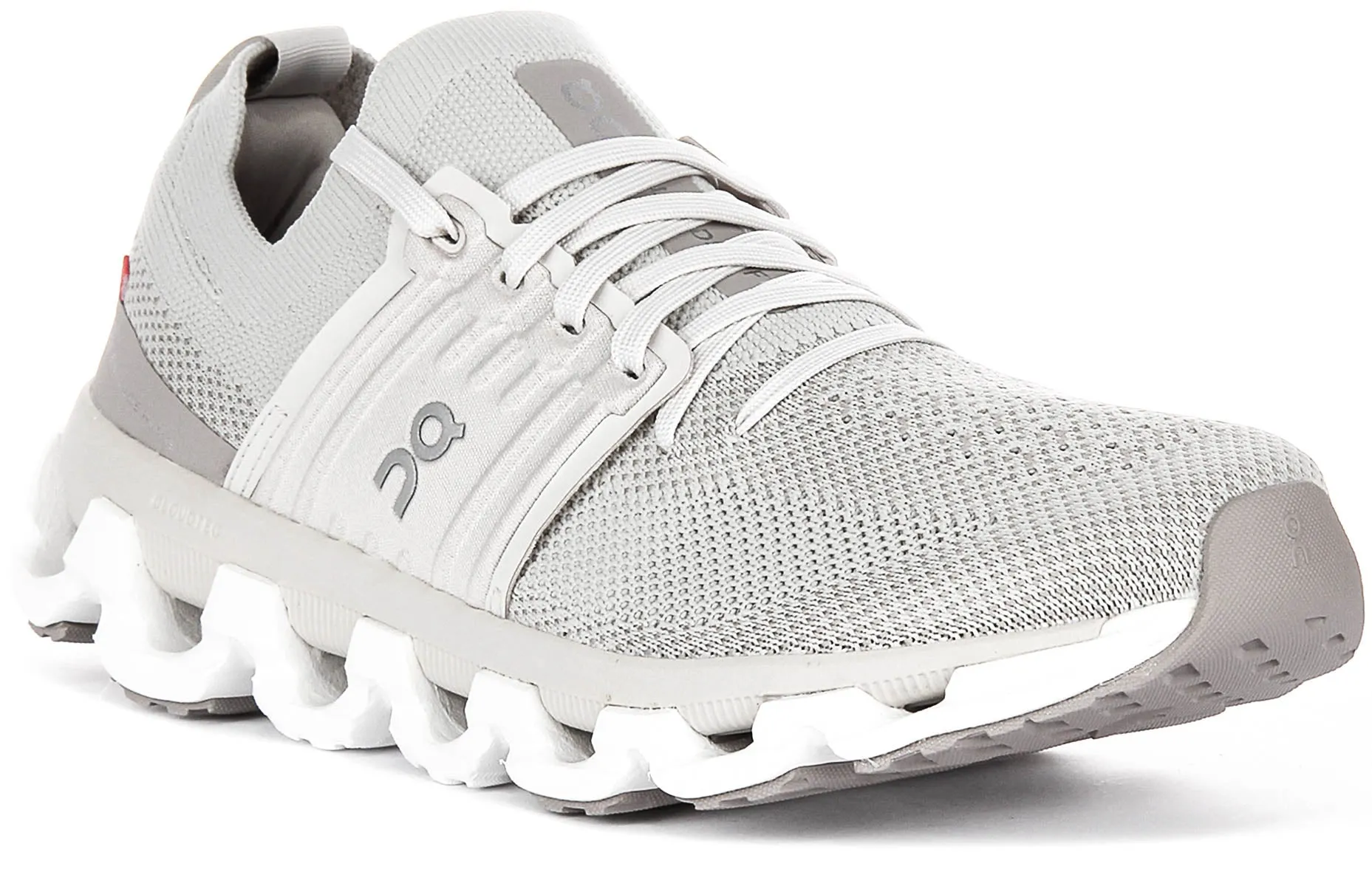 On Running Cloudswift 3 In Pearl White For Women Impact zones correspond with anatomical foot structure Mobility System