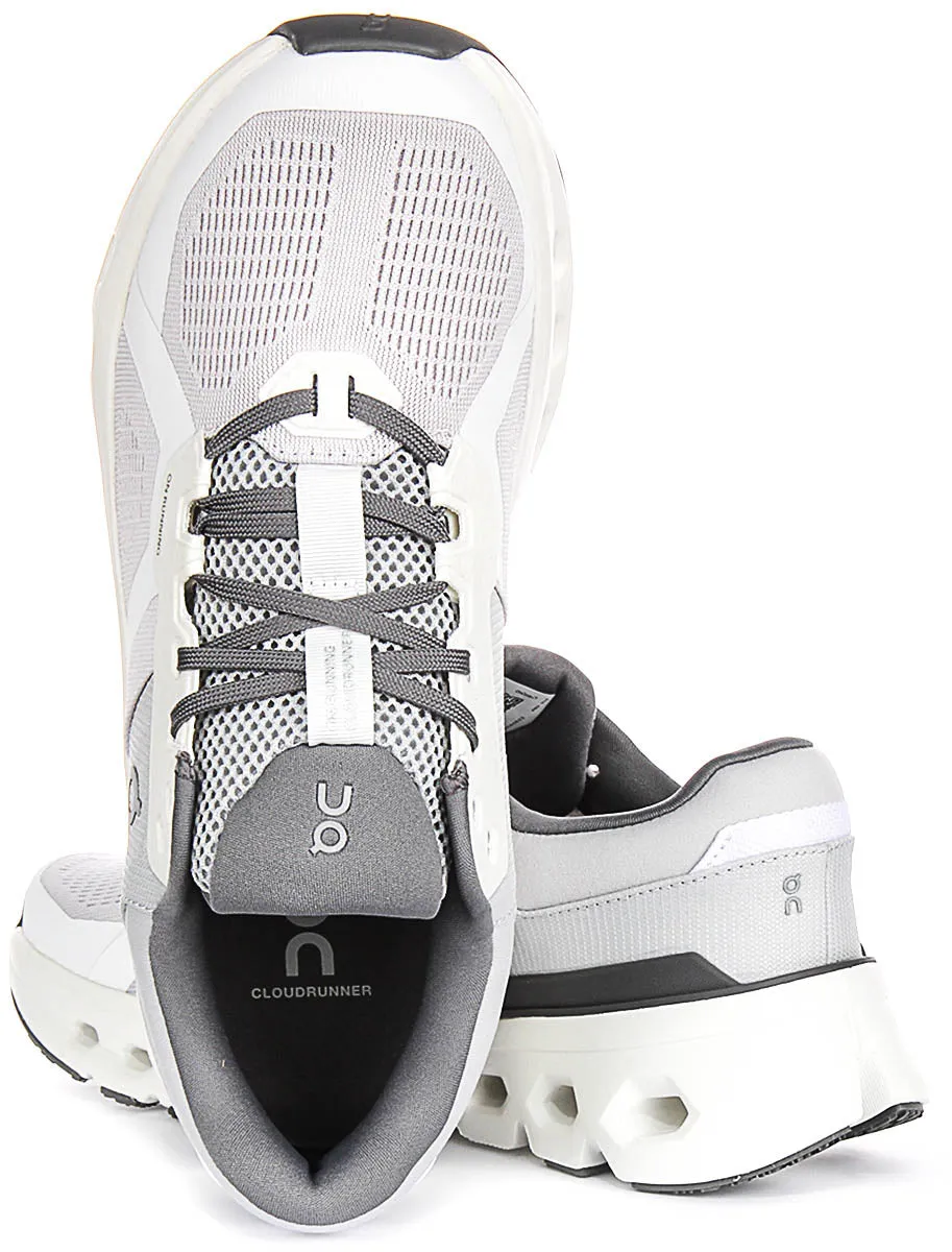 On Running Cloundrunner 2 In Light Grey For Men Smart cushion