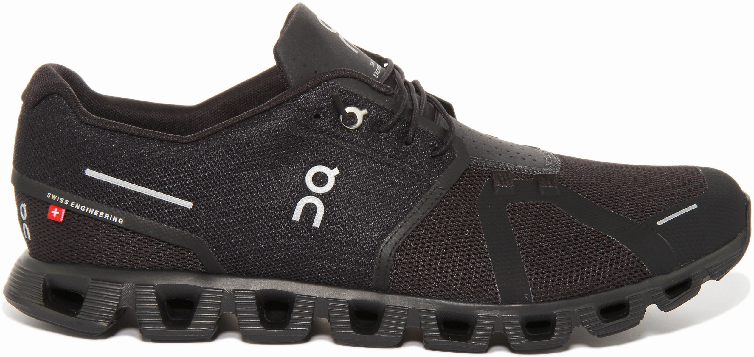 On Running Cloud 5 In All Black For Men Air Mesh
