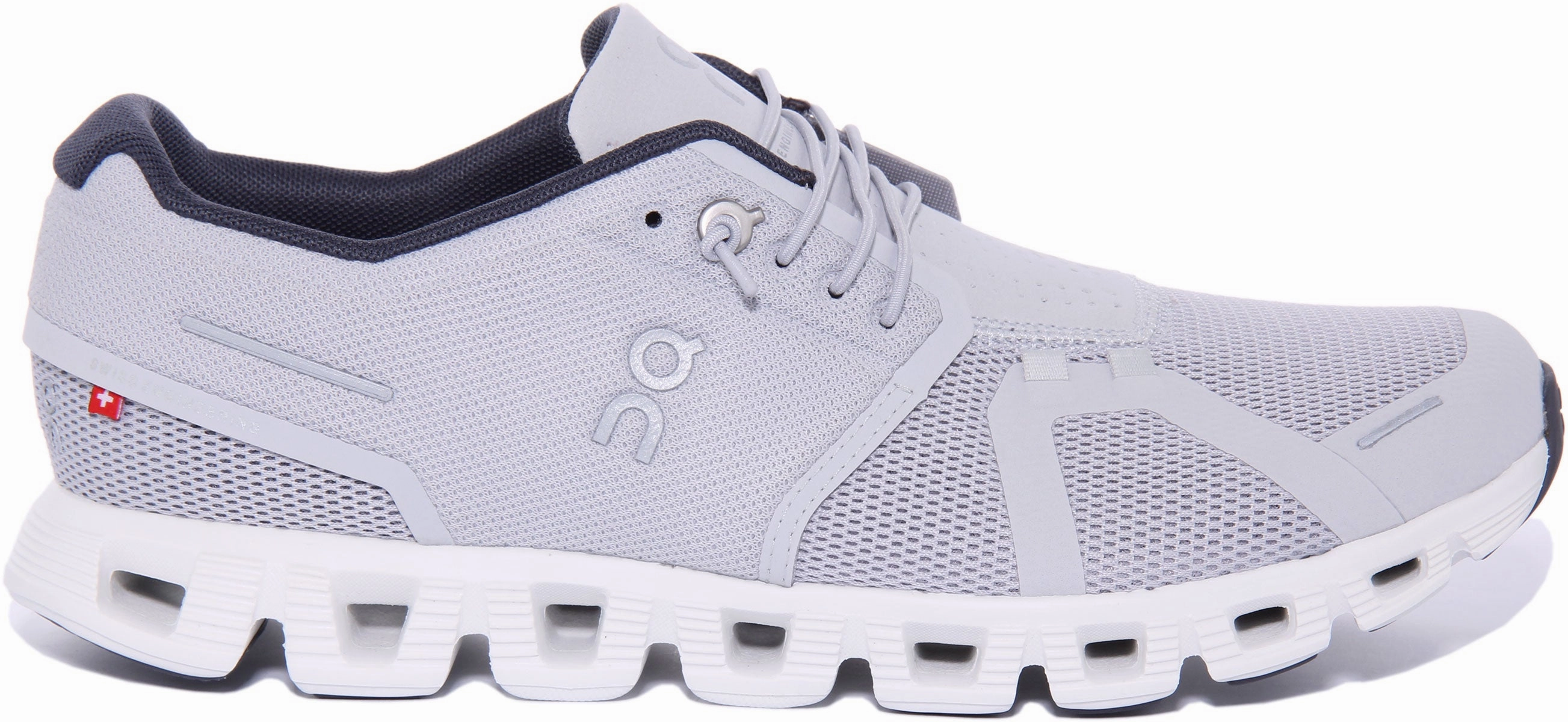 On Running Cloud 5 In Light Grey For Men Breath Lock