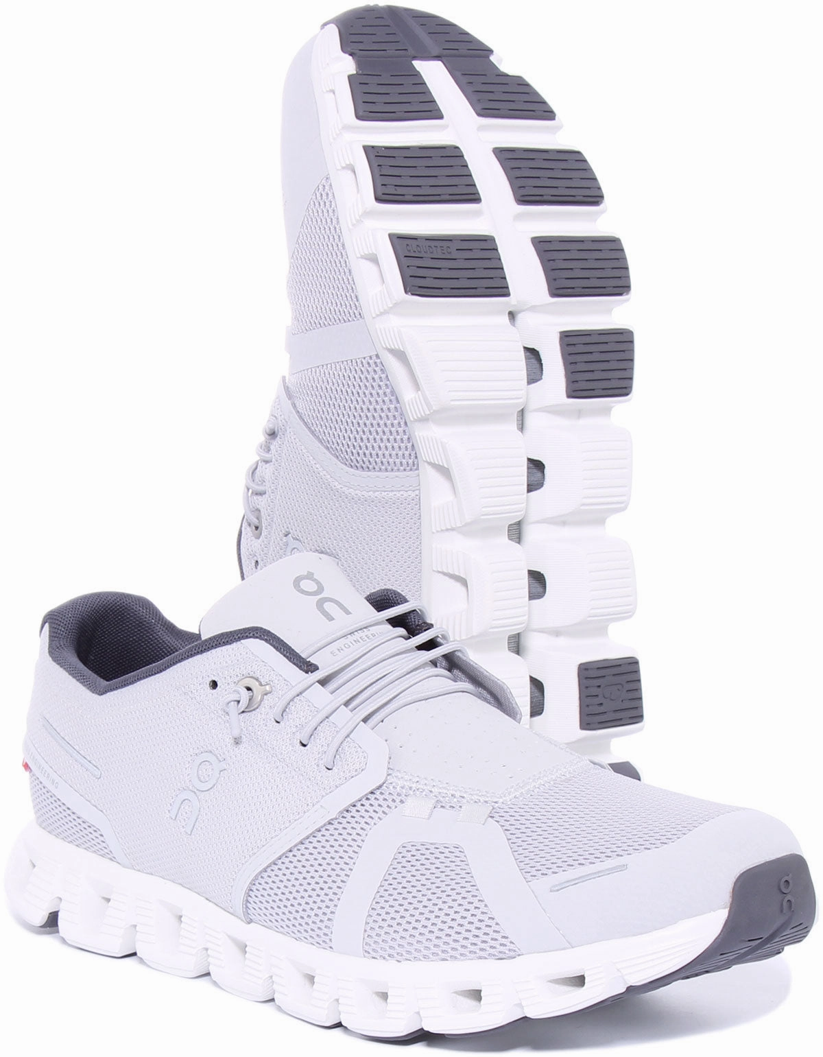On Running Cloud 5 In Light Grey For Men Breath Lock