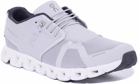 On Running Cloud 5 In Light Grey For Men Flex Motion Free Flex