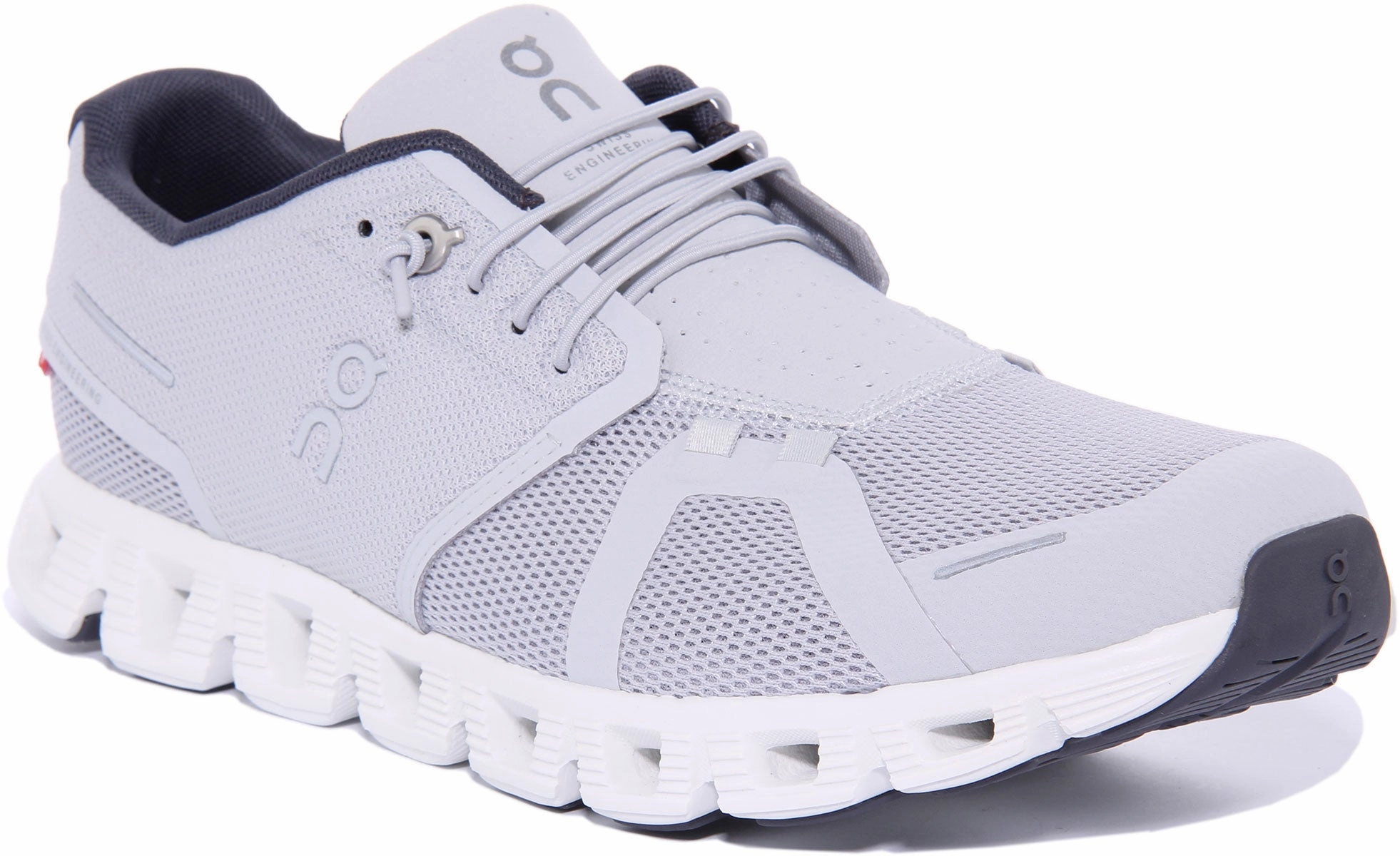 On Running Cloud 5 In Light Grey For Men Flex Motion Free Flex