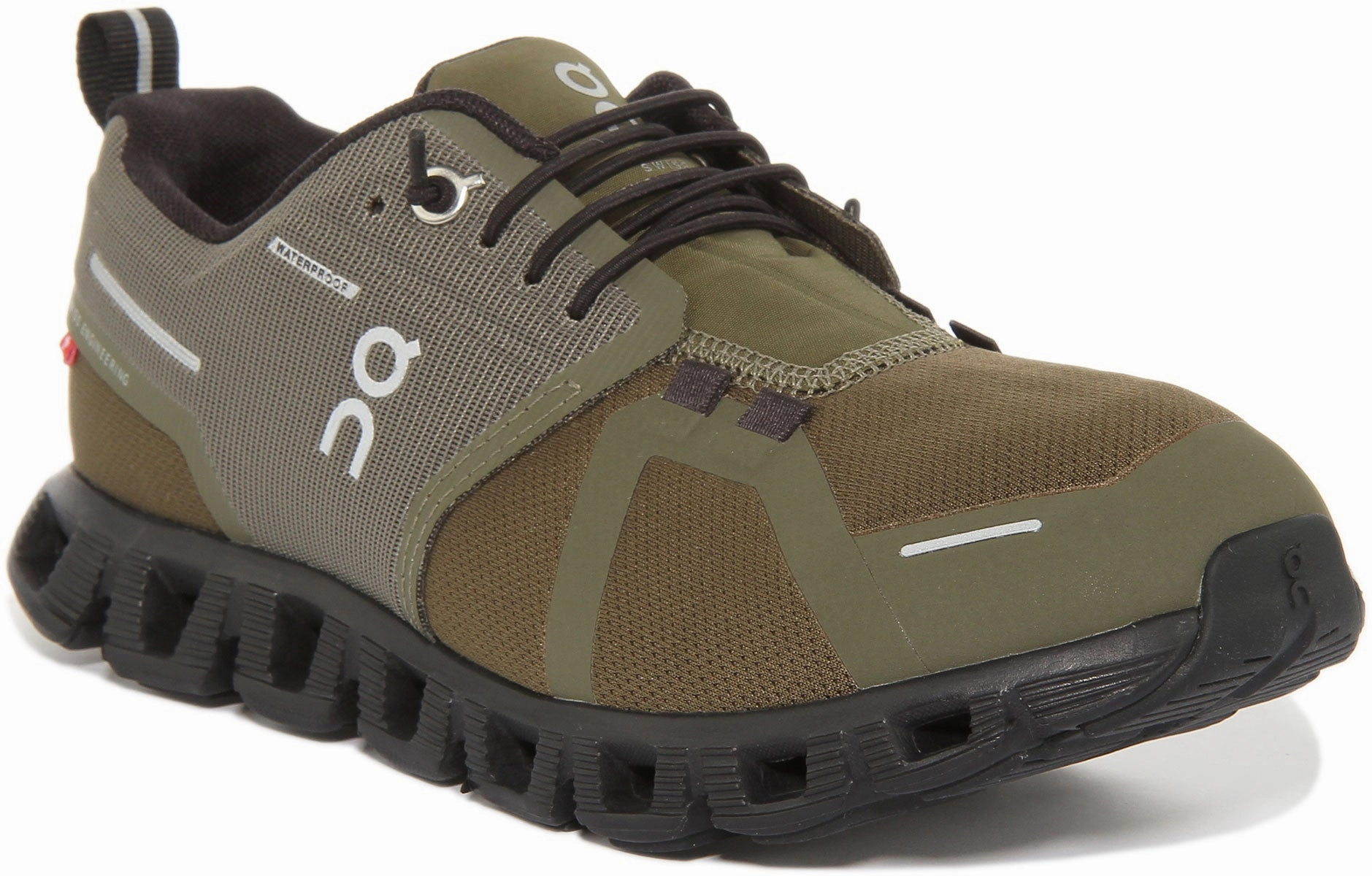 Step Drive On Running Cloud 5 Waterproof In Olive For Women
