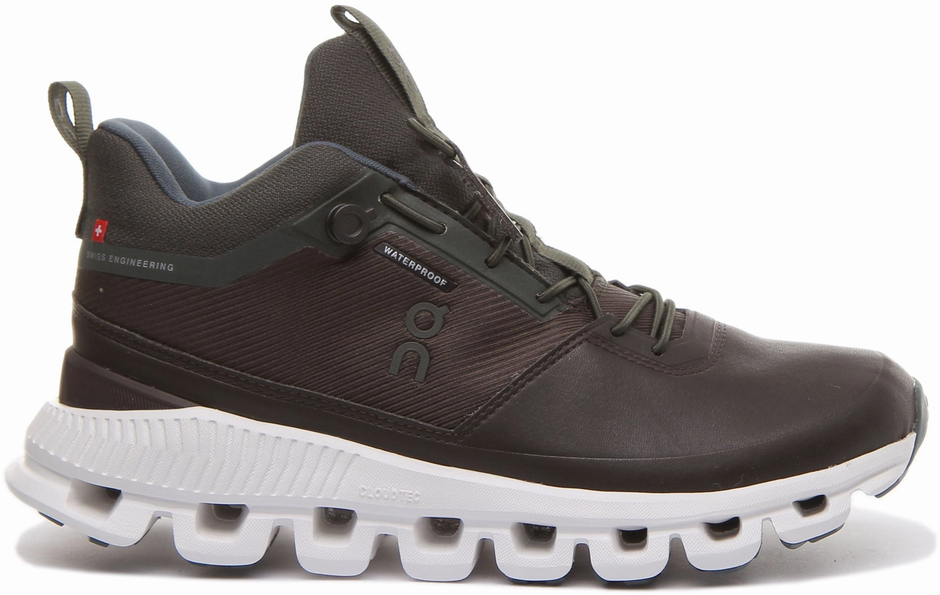 On Running Cloud Hi In Brown For Womens Flexible Fit