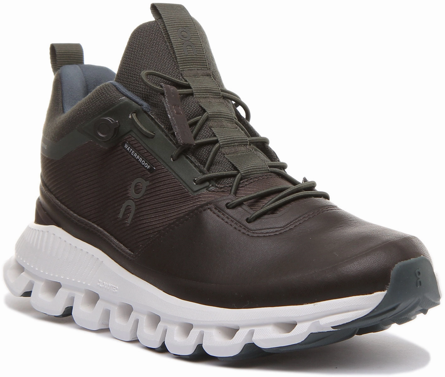 On Running Cloud Hi In Brown For Womens Smooth Insole