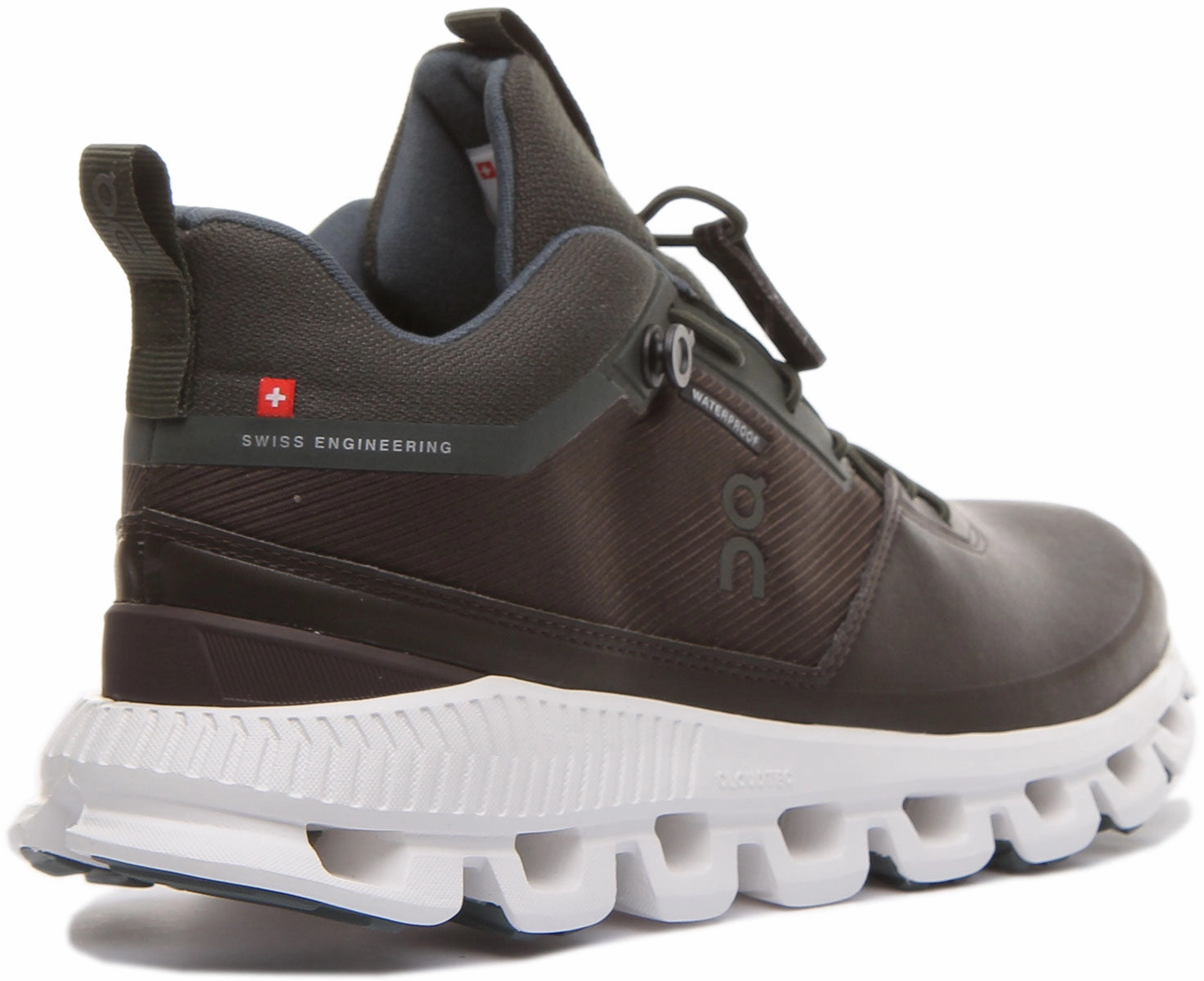 On Running Cloud Hi In Brown For Womens Flexible Fit