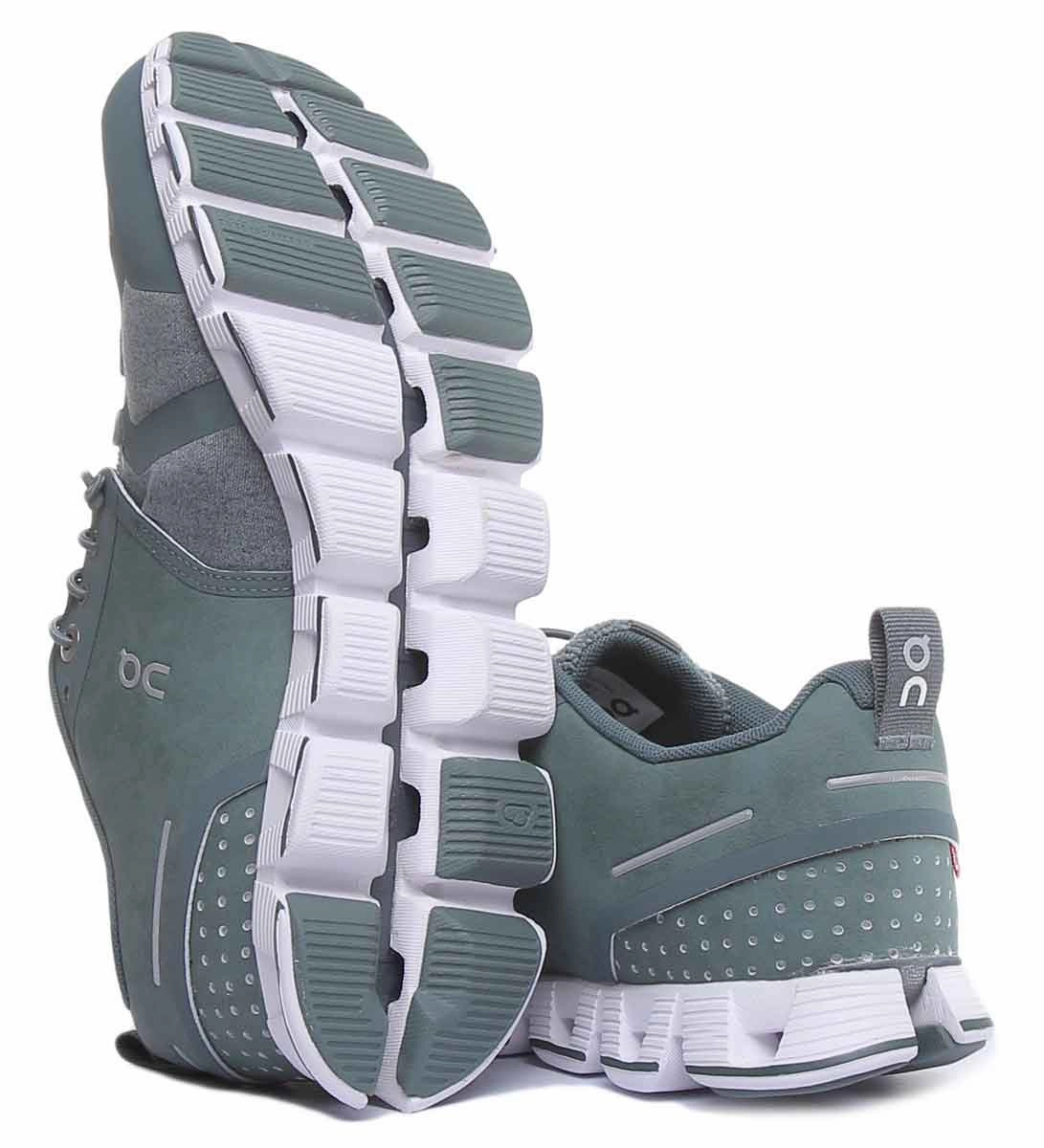 On Running Cloud Terry In Olive Light emitting