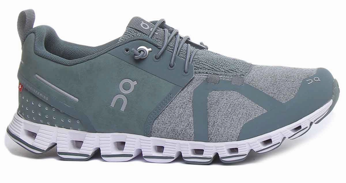 On Running Cloud Terry In Olive Light emitting