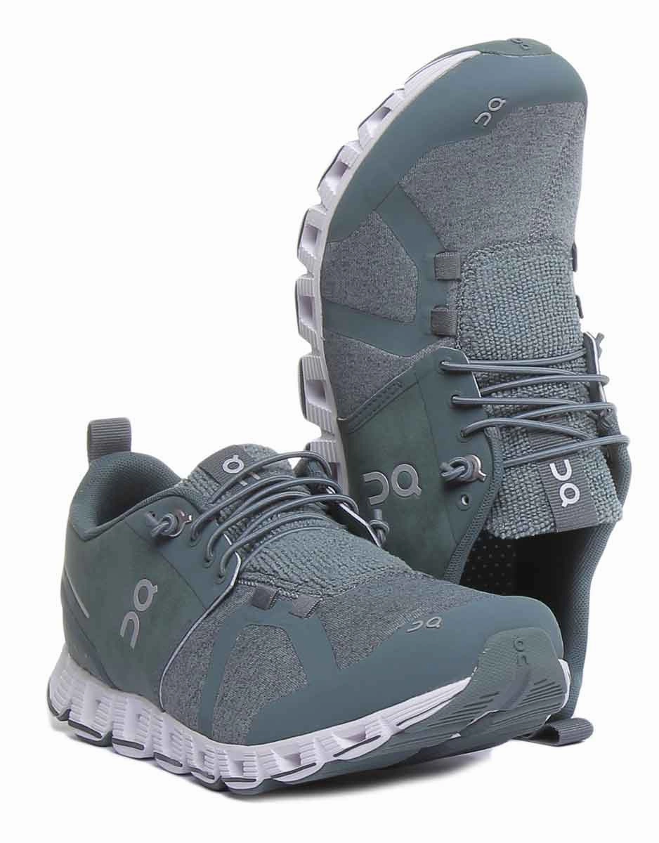 On Running Cloud Terry In Olive Light emitting