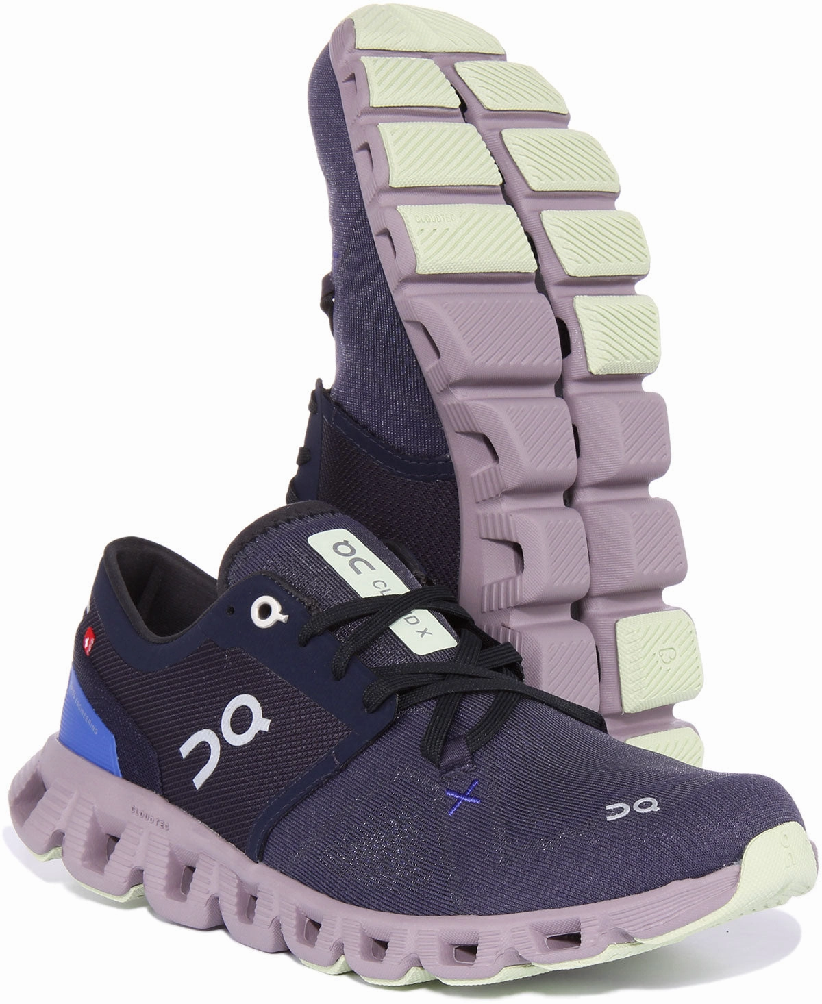 On Running Cloud X 3 In Navy Blue For Women Outdoor Traction