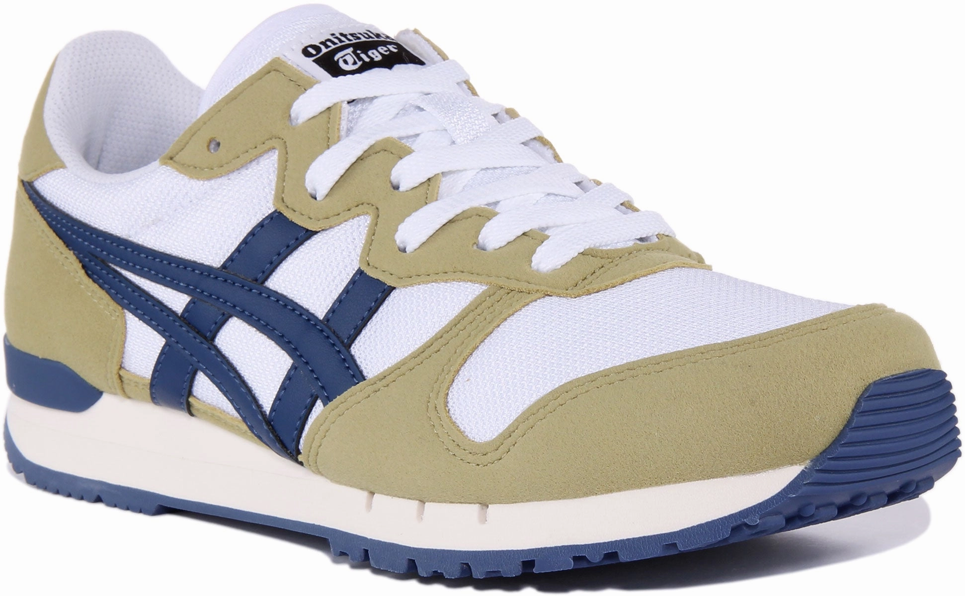 Onitsuka Tiger Alvarado In White Blue Fast Tempo Quick Fit