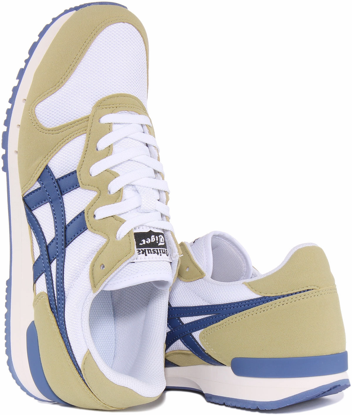 Onitsuka Tiger Alvarado In White Blue Impact Ready