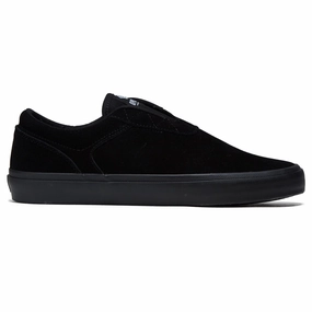 Opus Honey Slip Shoes - Black/Black Suede Quick Relaxation