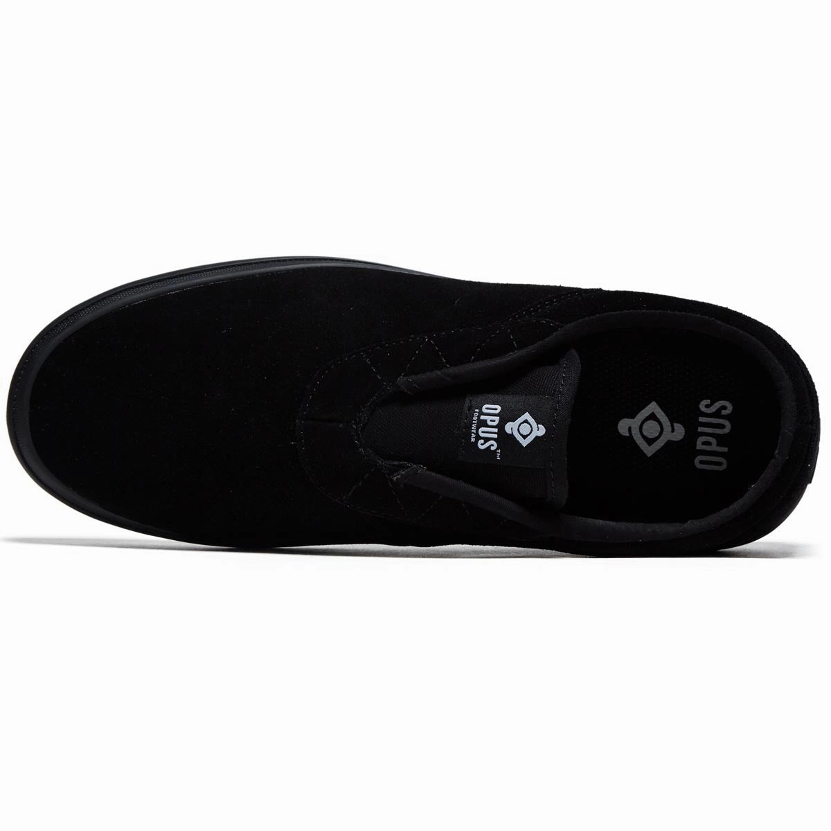Opus Honey Slip Shoes - Black/Black Suede Quick Ease Pro
