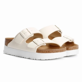 Birkenstock Arizona Flex Narrow Fit Women's Eggshell Sandals Fashion Comfort Slides Walking Comfort Shoes