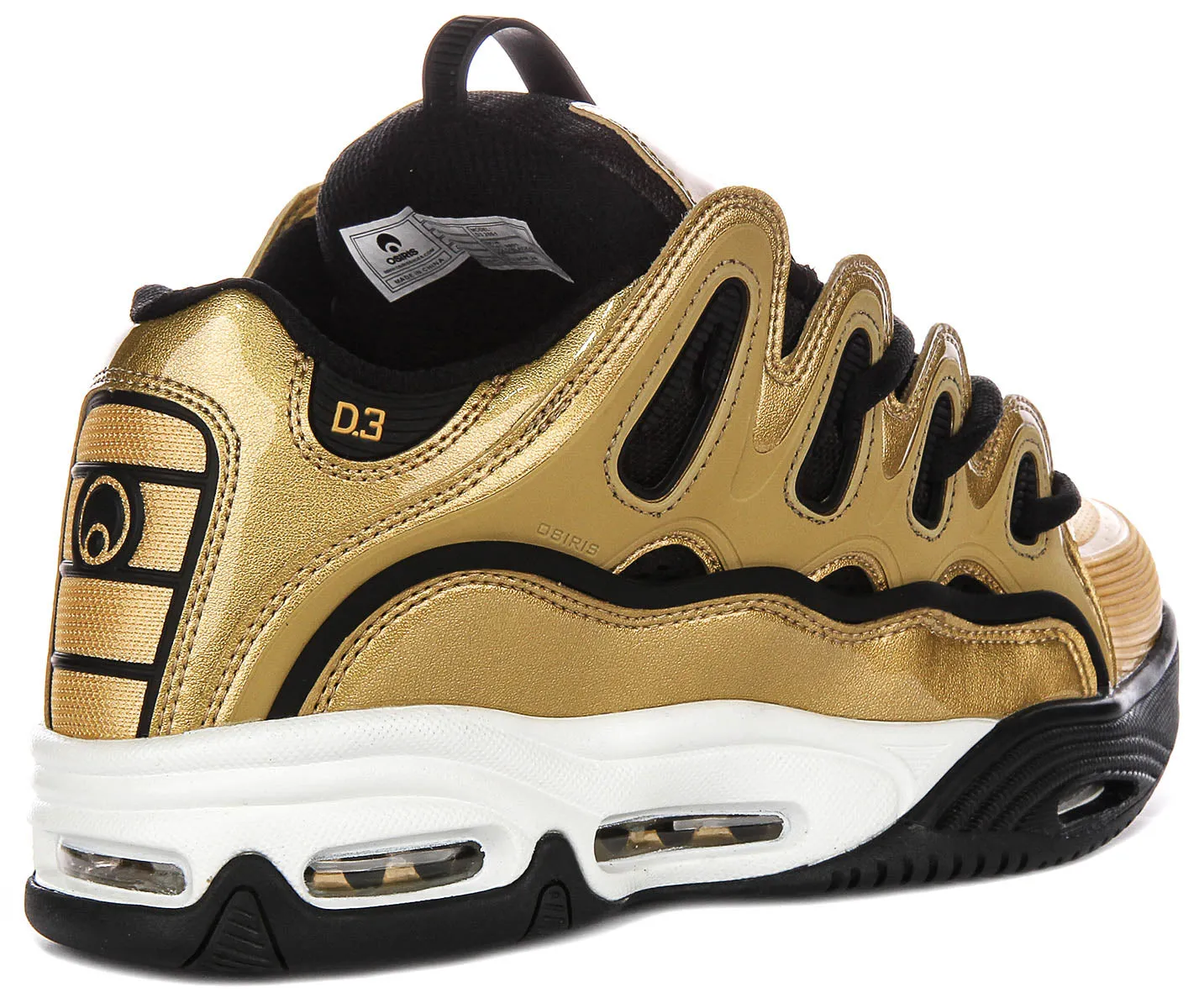 Osiris D3 2001 In Gold Black For Men Non-Slip Grip