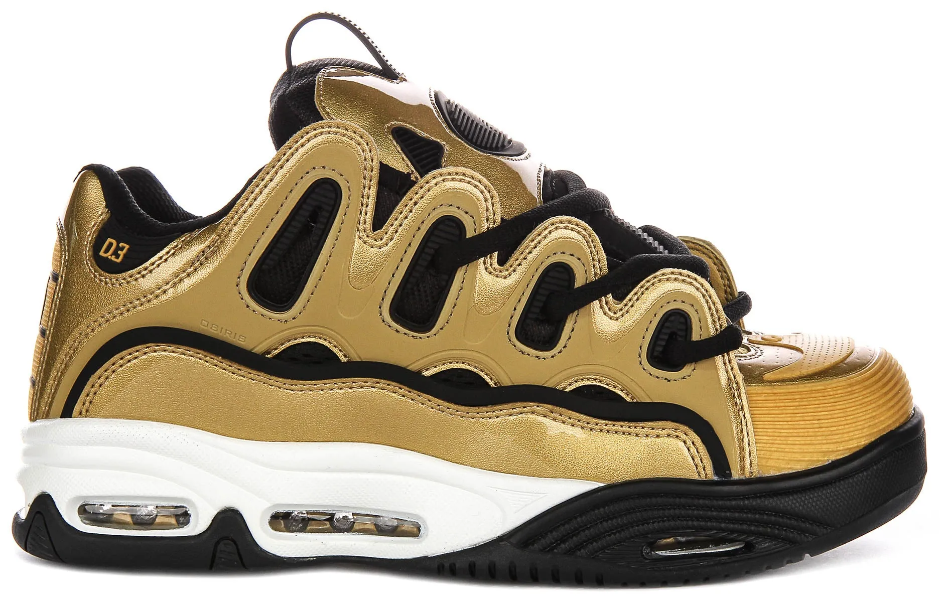 Osiris D3 2001 In Gold Black For Men Non-Slip Grip