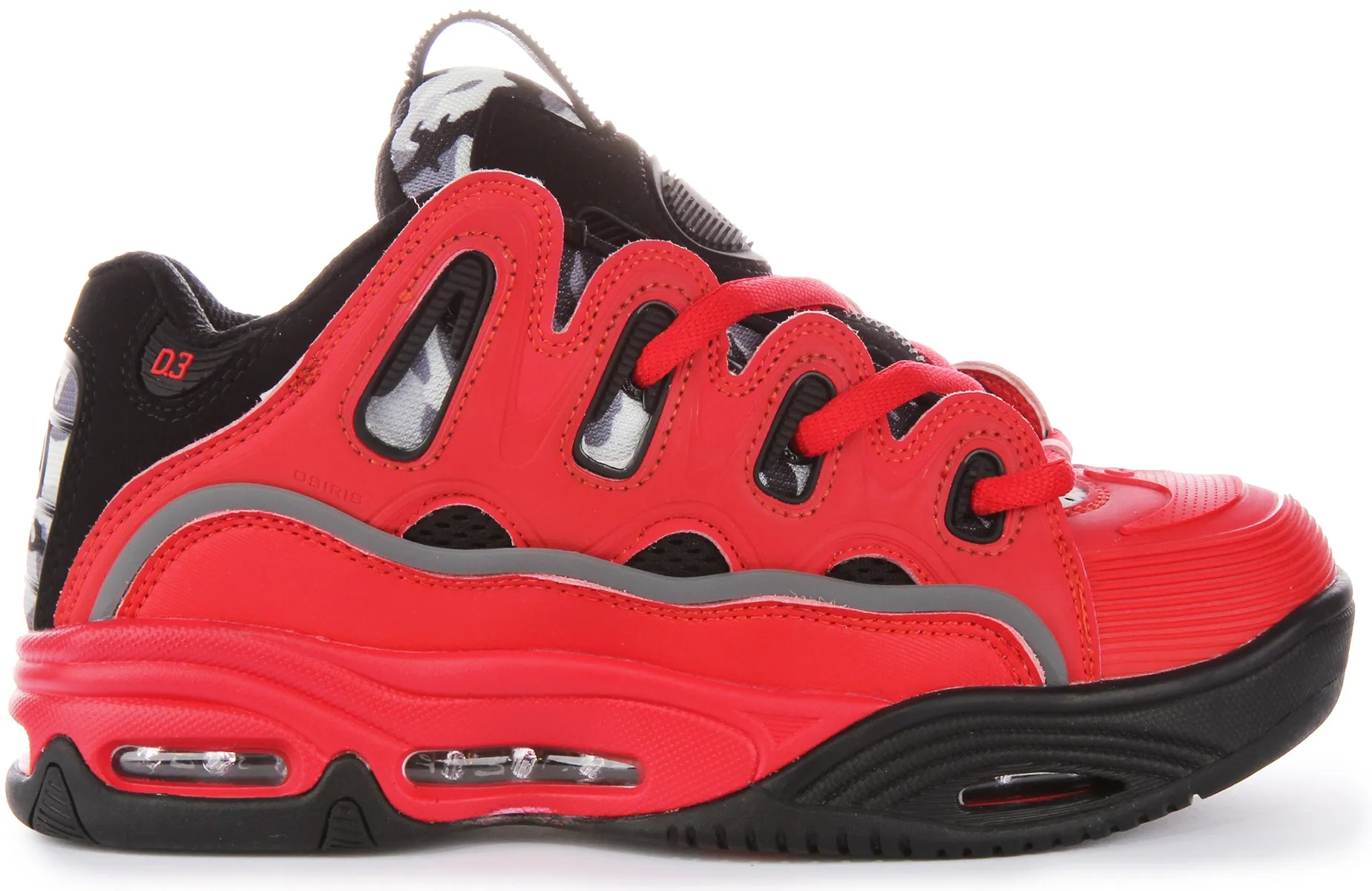 Osiris D3 2001 In Red Black For Men Comfort Cushion
