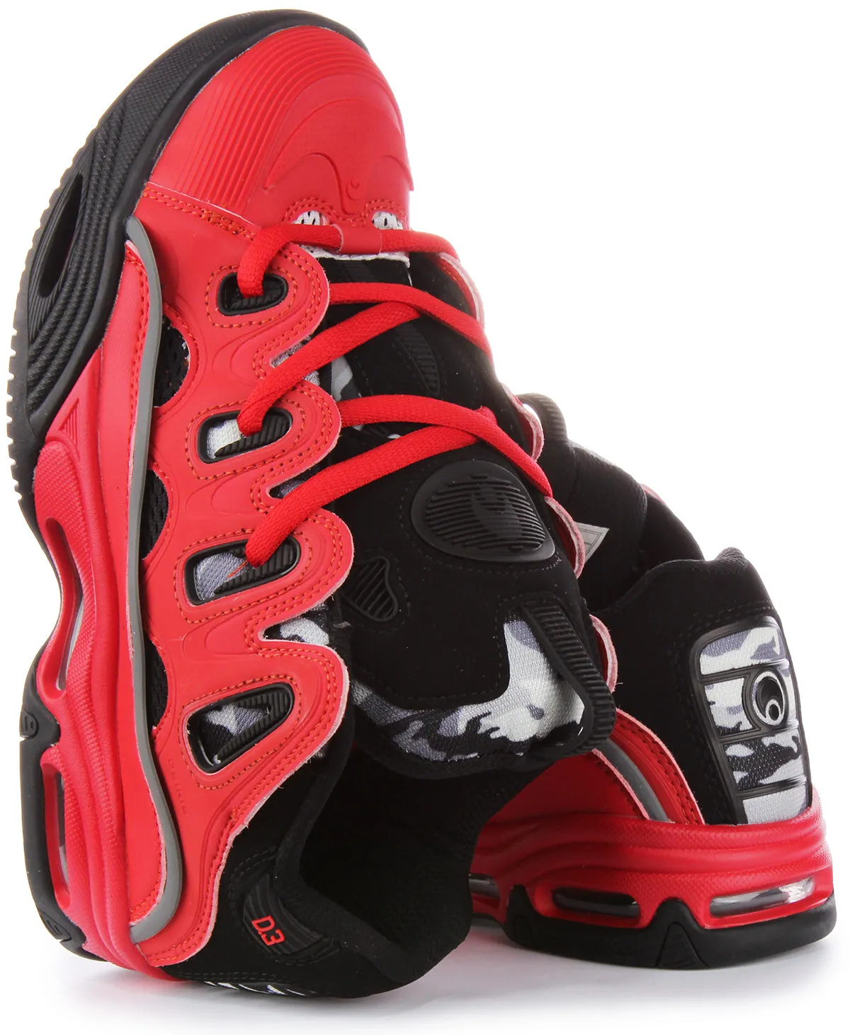Osiris D3 2001 In Red Black For Men Comfort Cushion