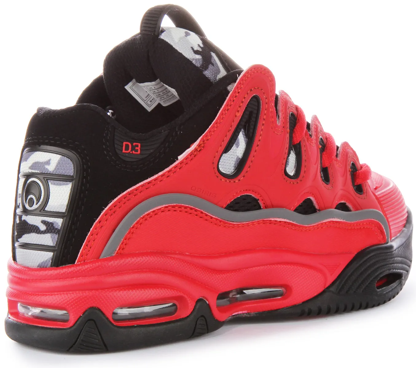 Osiris D3 2001 In Red Black For Men Comfort Cushion