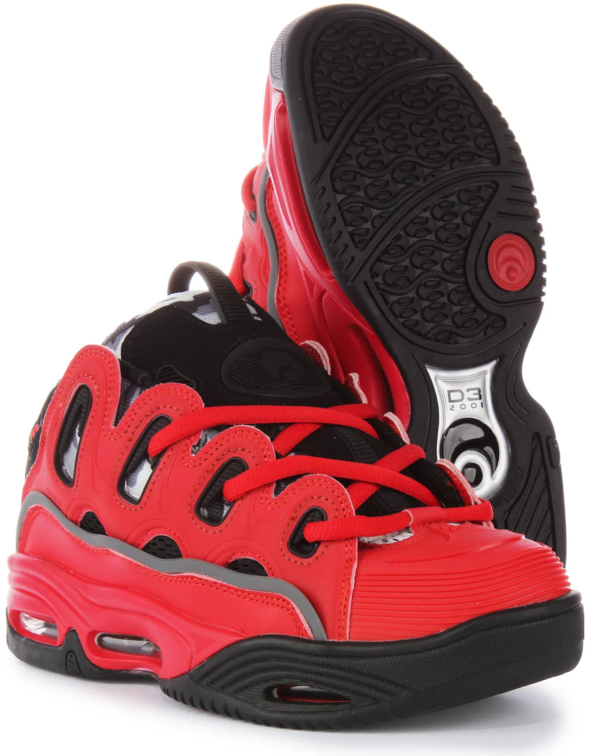 Osiris D3 2001 In Red Black For Men Comfort Cushion