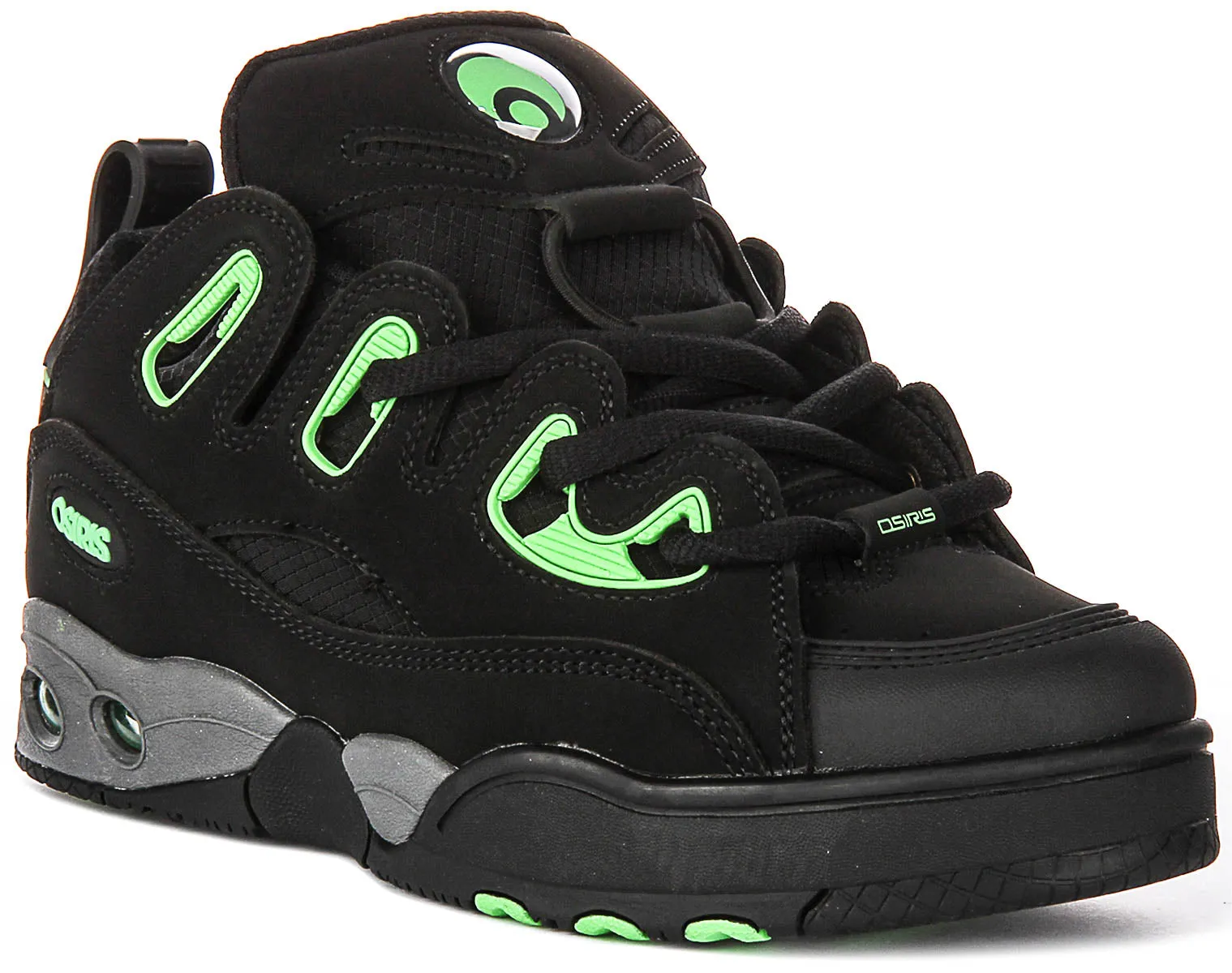 Osiris D3 E In Black Green Motion Response Agile Movement