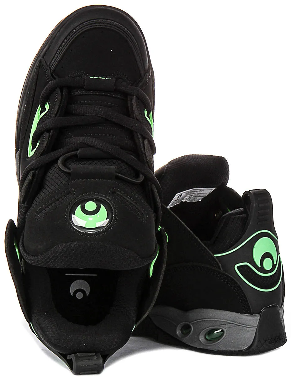 Osiris D3 E In Black Green Comfort Zone