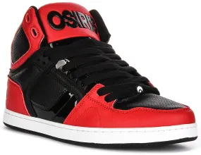 Osiris NYC 83 Clk In Red Black For Men Quick Stability