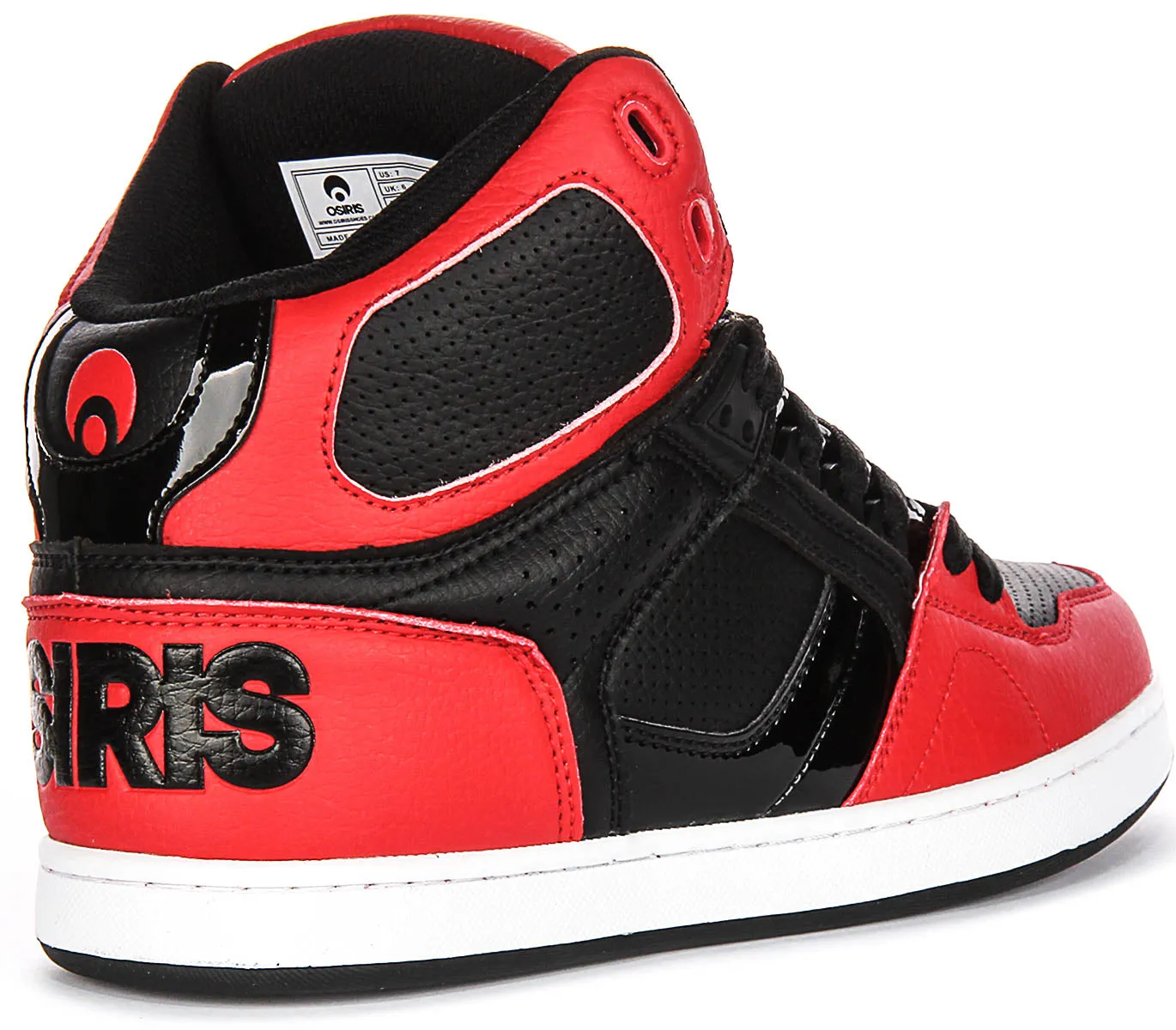 Osiris NYC 83 Clk In Red Black For Men Pro Fit