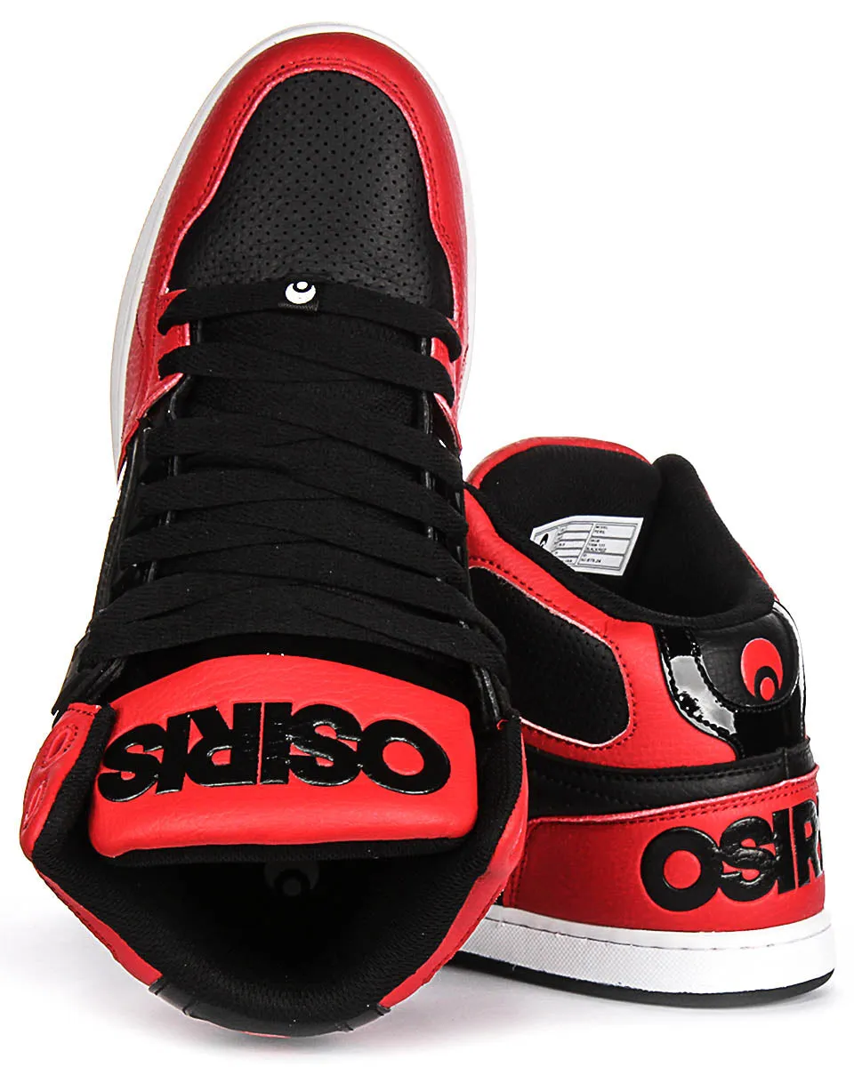 Osiris NYC 83 Clk In Red Black For Men Pro Fit